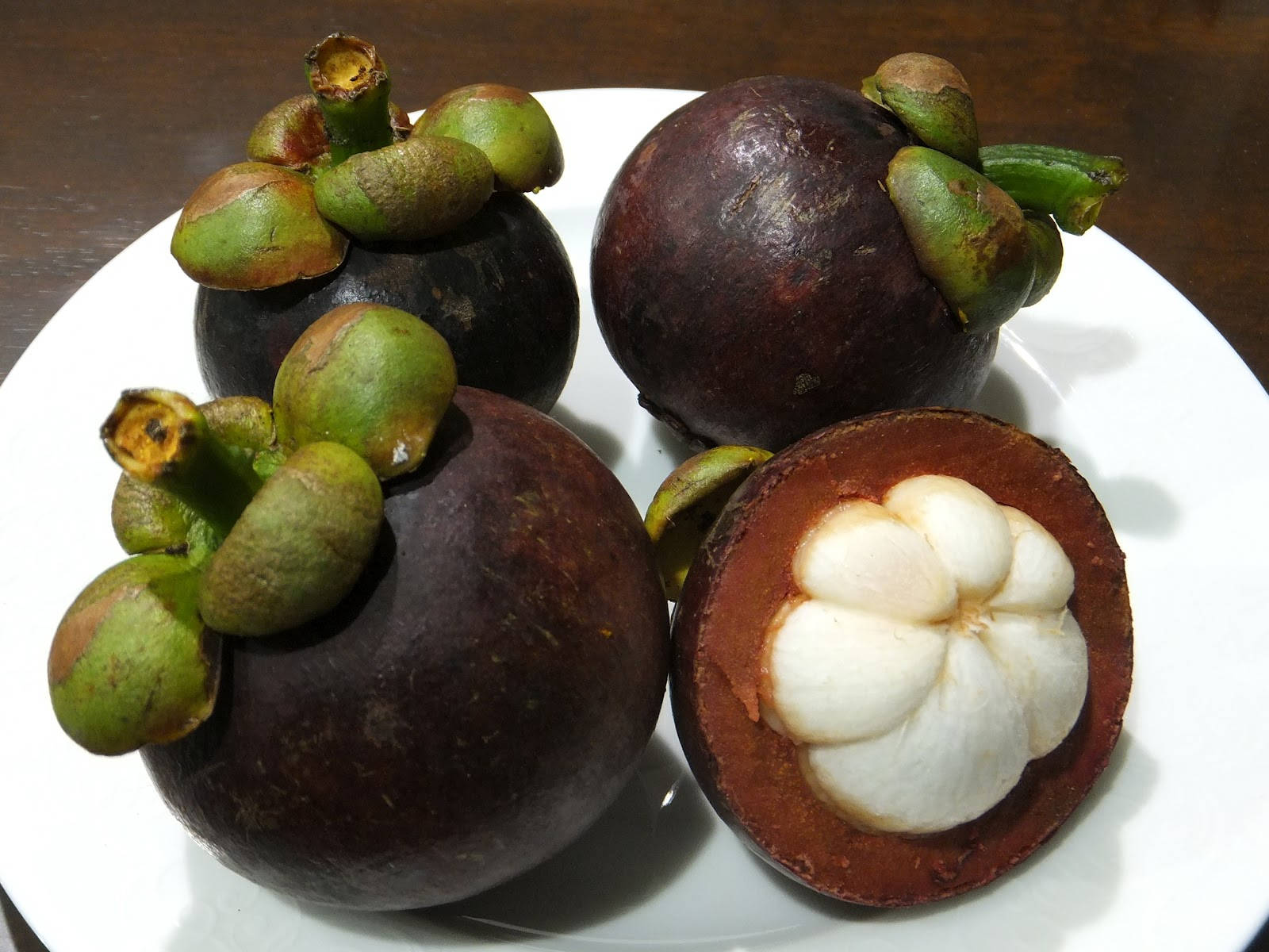 Fruct de Mangostan Lus și Delicios din Costa Rica Fundal