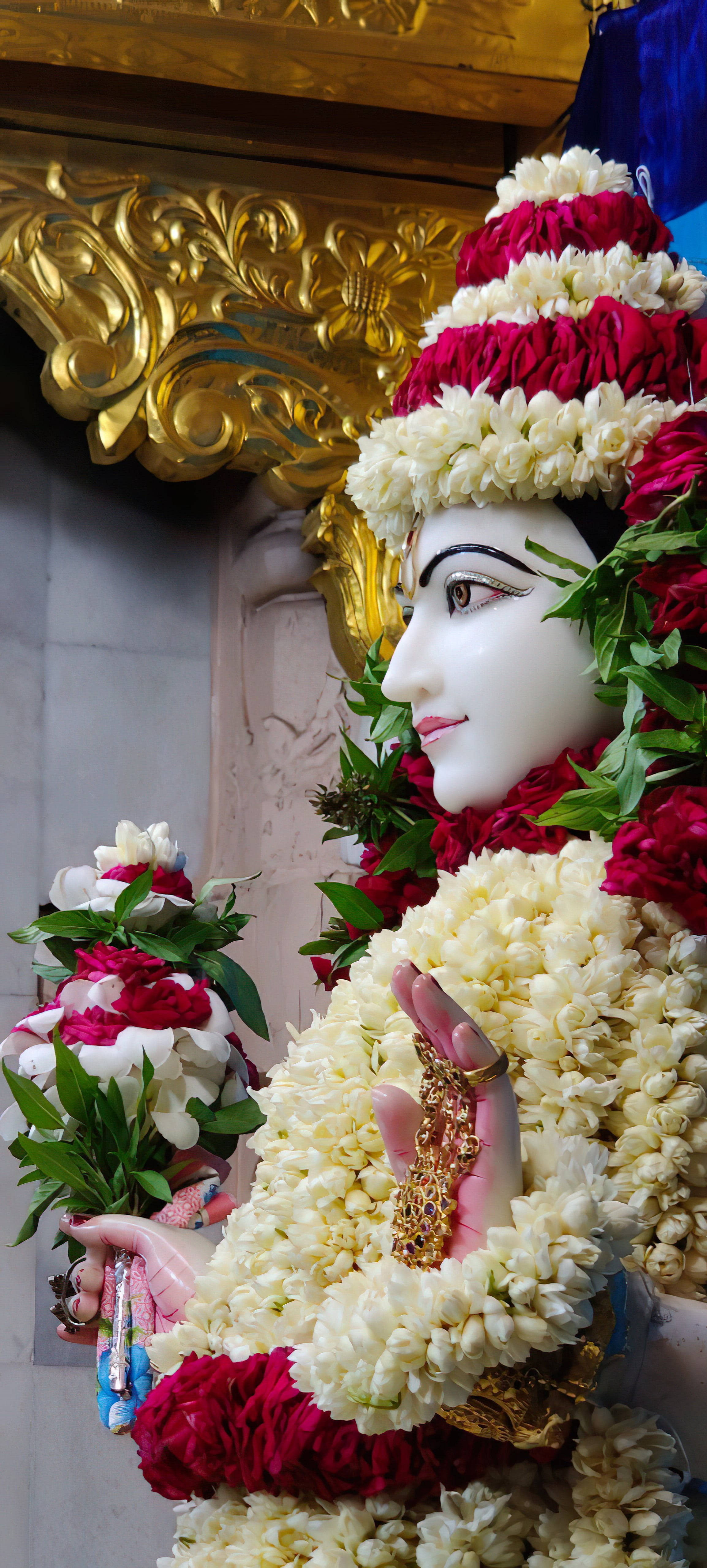 Frumoasă Statuie Krishna Maharaj Fundal