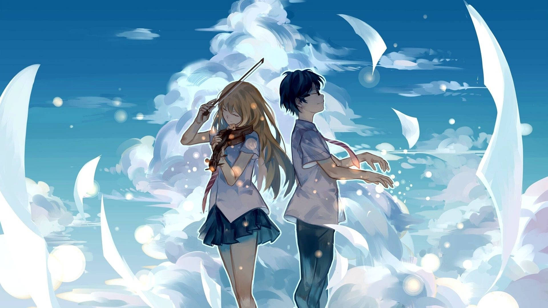 Frumos Anime Your Lie In April Fundal