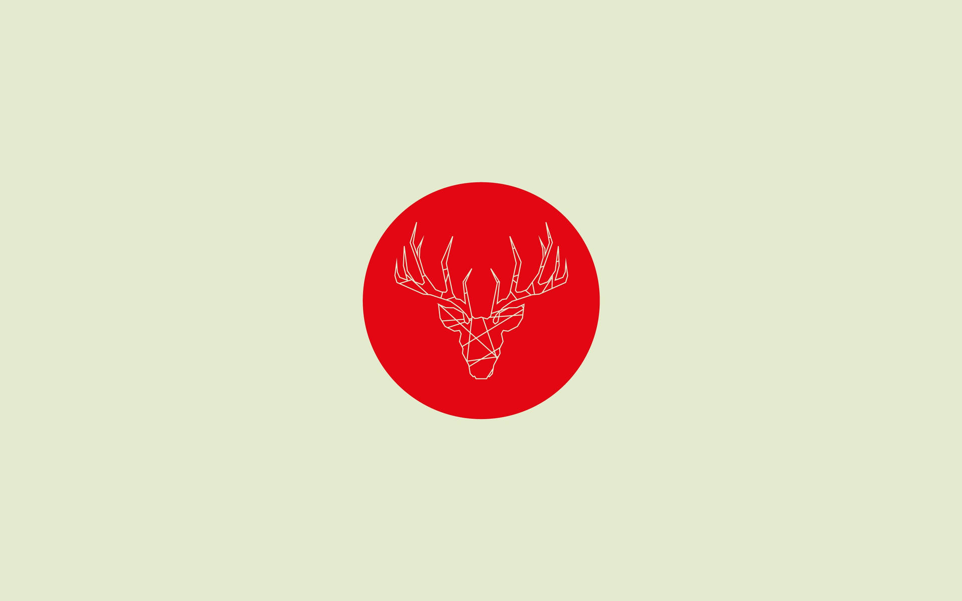 Tapet Artă Minimalistă Cerb — Minimalist Fundal