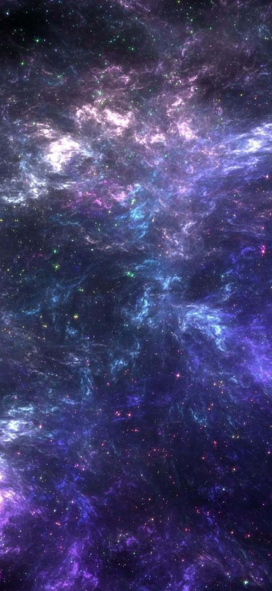 Frumusețea explorării intergalactice constă în posibilitățile infinite reprezentate de iPhone Blue Galaxy. Fundal
