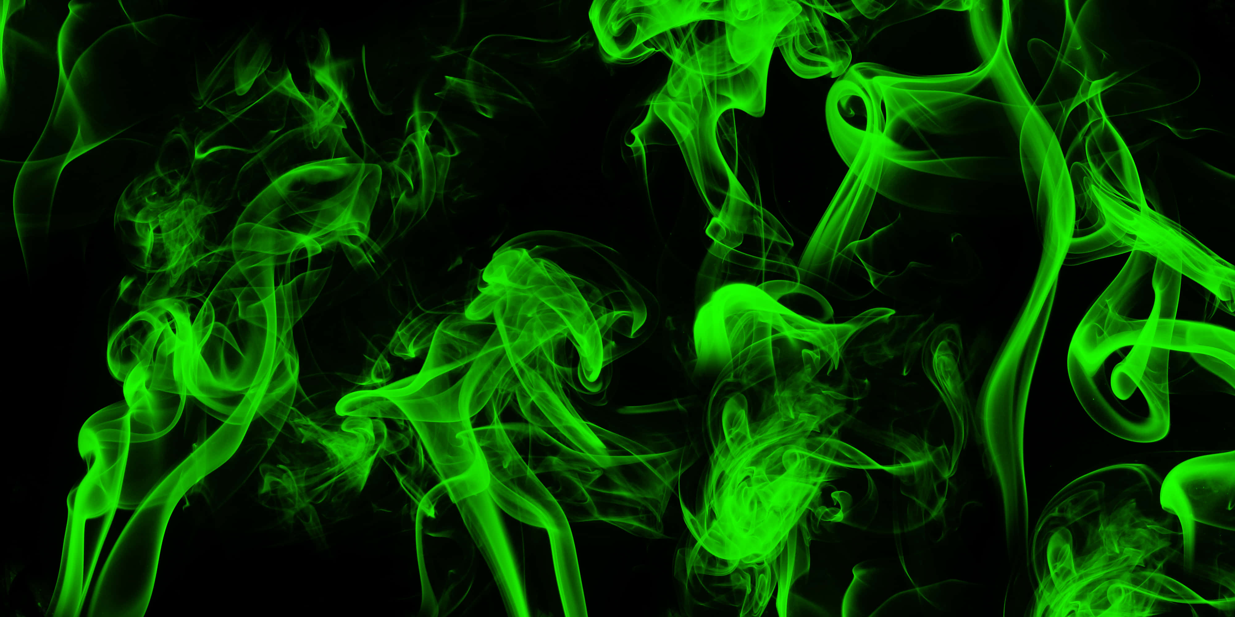 Fum Neon Verde Dansând Liber Fundal