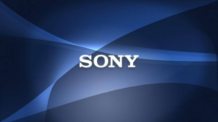 Fundal abstract albastru închis cu logo Sony Fundal