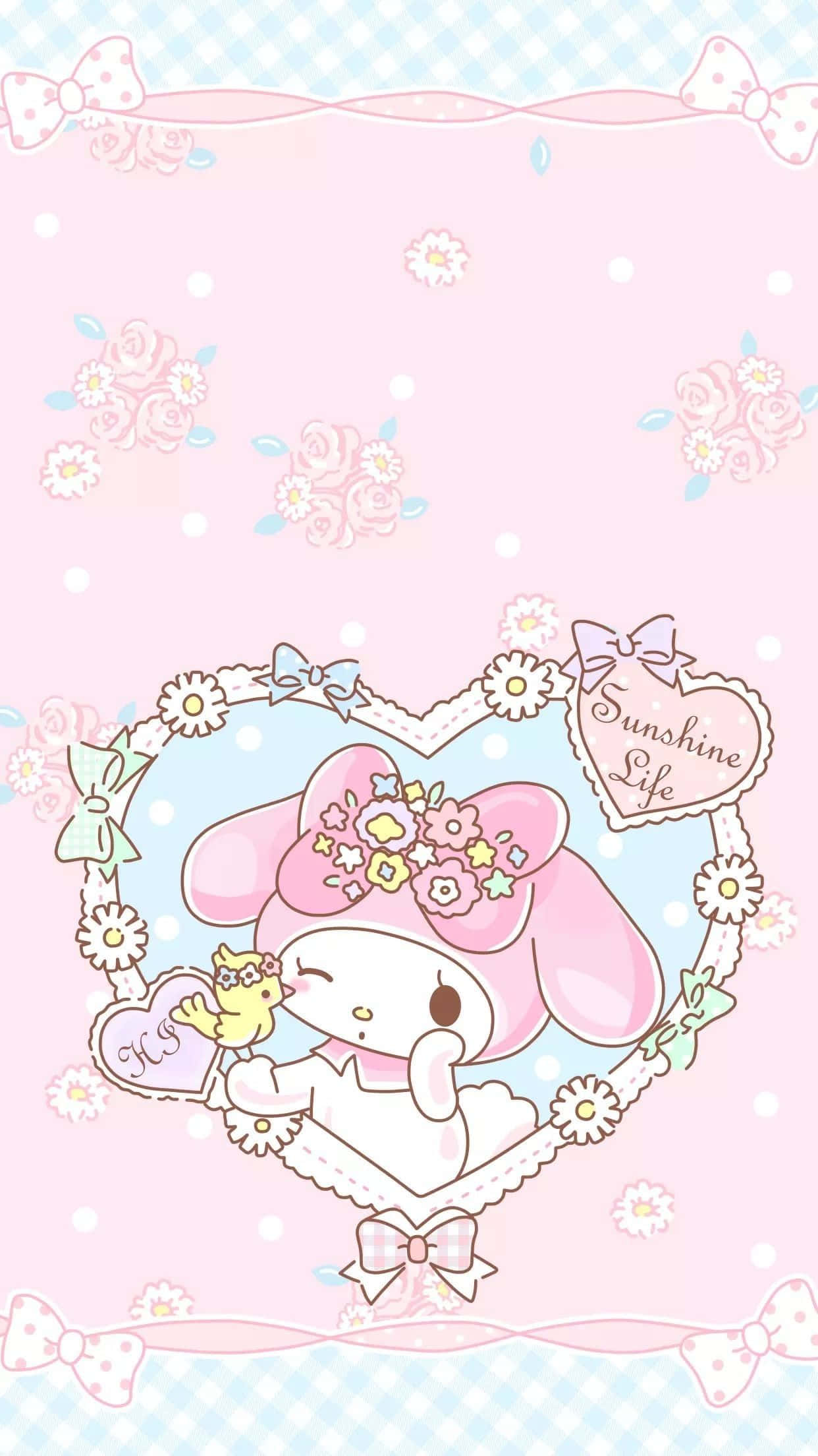 Fundal adorabil cu personaje Sanrio. Fundal