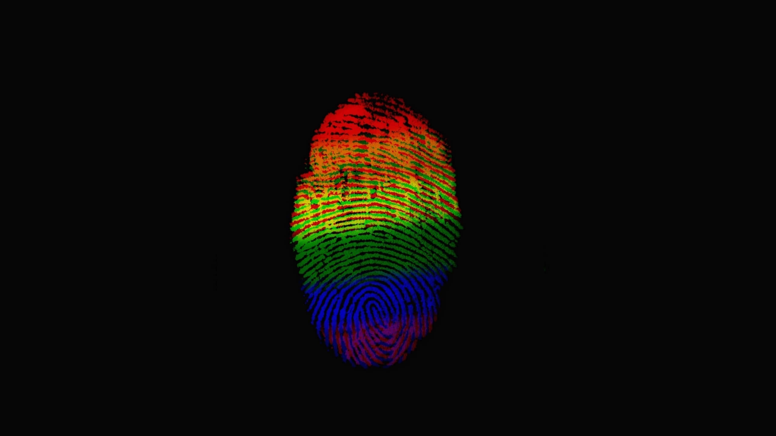 Fundal AMOLED amprentă curcubeu 1440p Fundal