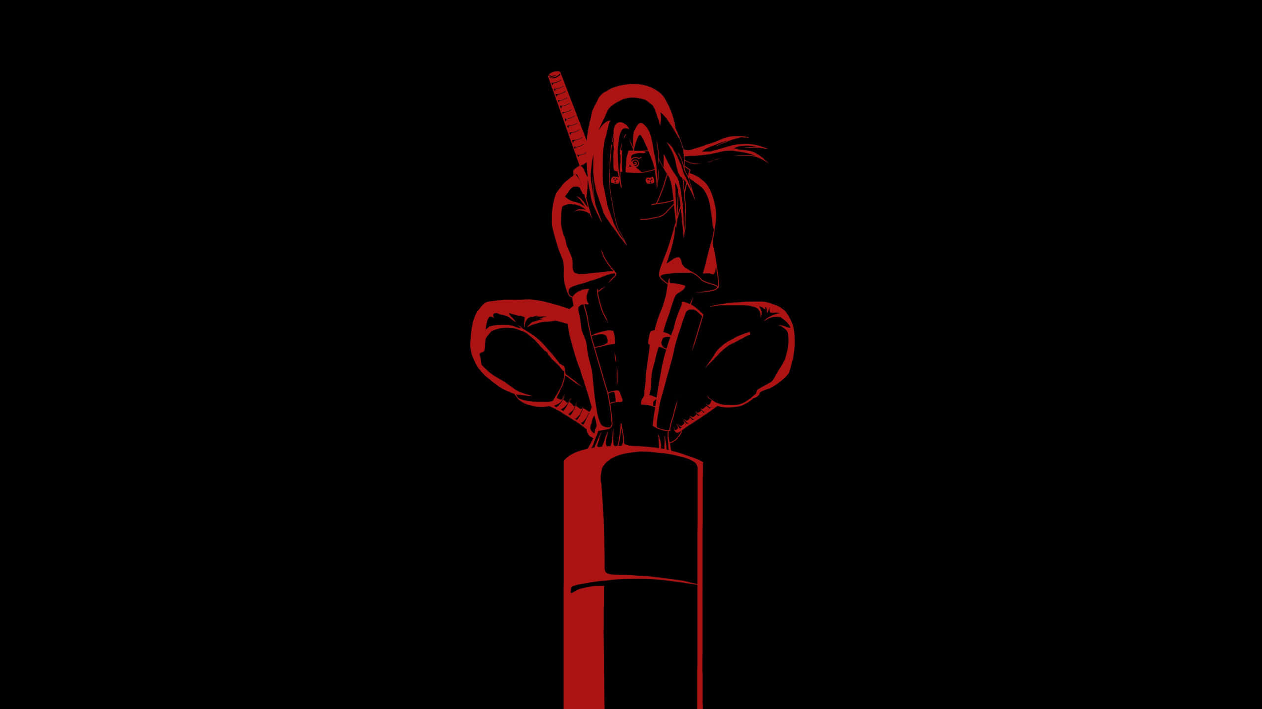 Fundal AMOLED Uchiha Itachi 1440p Fundal