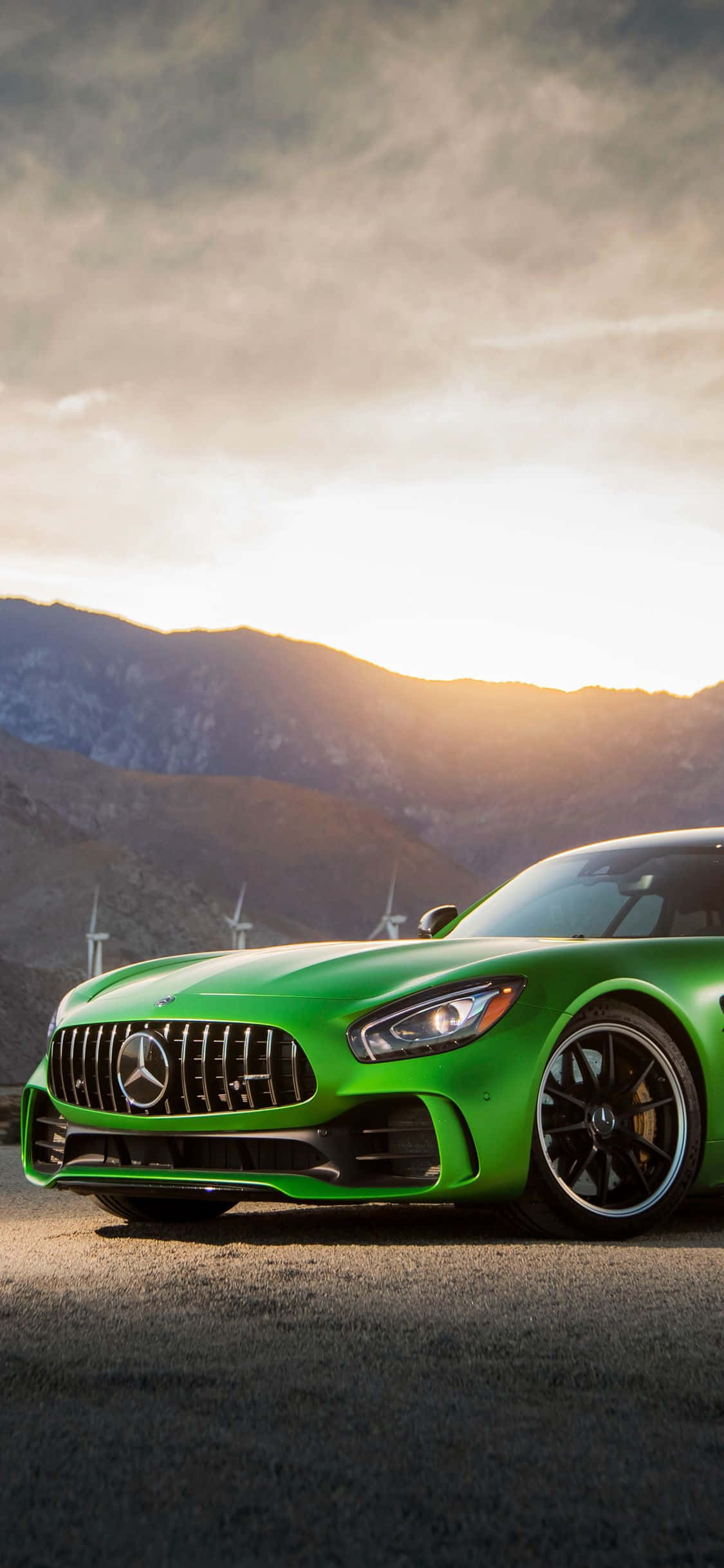 Fundal Android Amg Gt-r Verde Răsărit Fundal