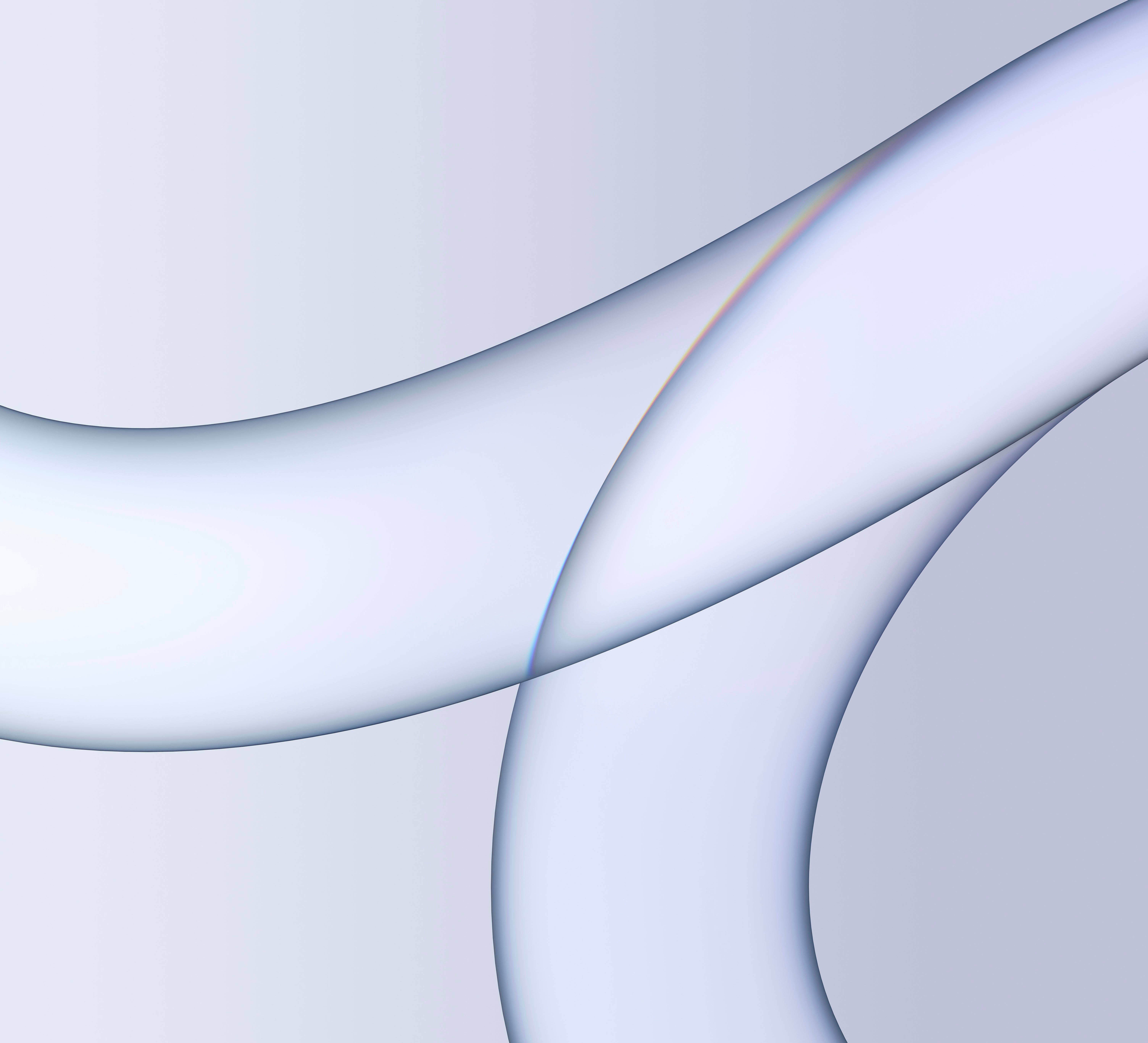 Fundal Argintiu Deschis cu Linii iMac 4K Fundal