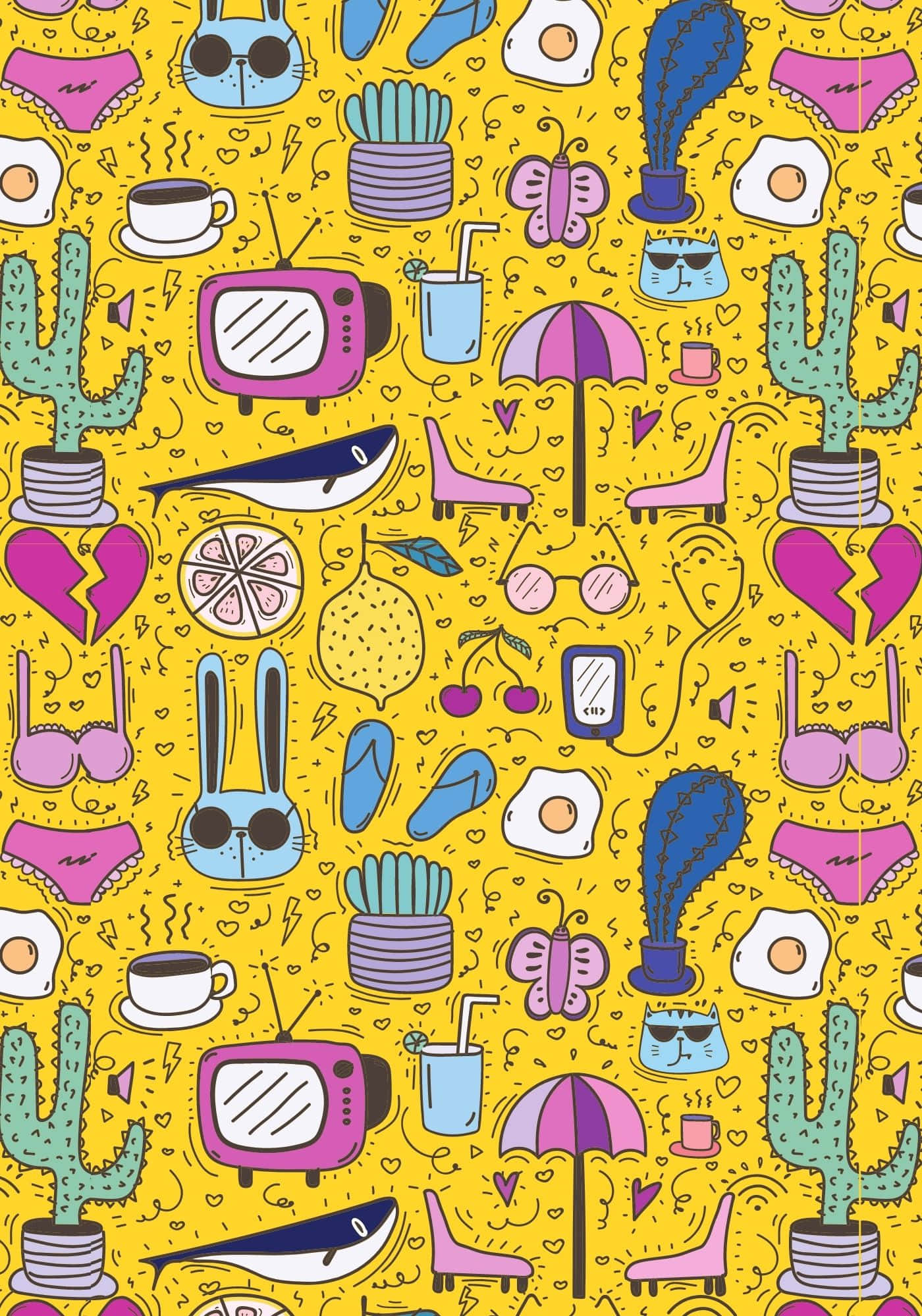 Fundal cool cu design galben muștar Fundal