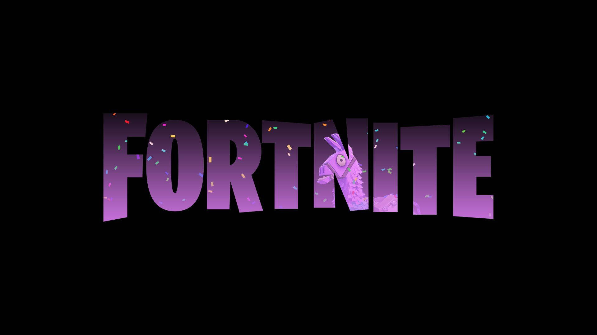 Fundal Cool cu Logo Fortnite Fundal
