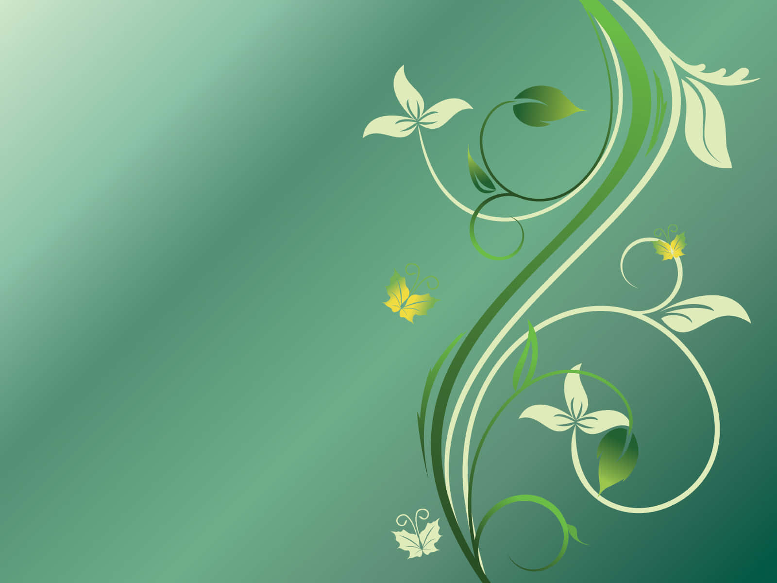 Fundal cu design floral verde deschis Fundal