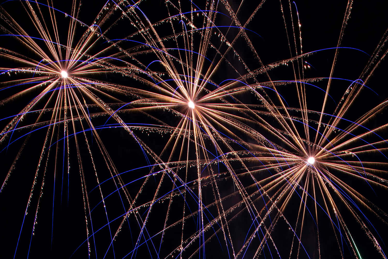 Fundal cu Focuri de Artificii cu Dâre Lungi Fundal