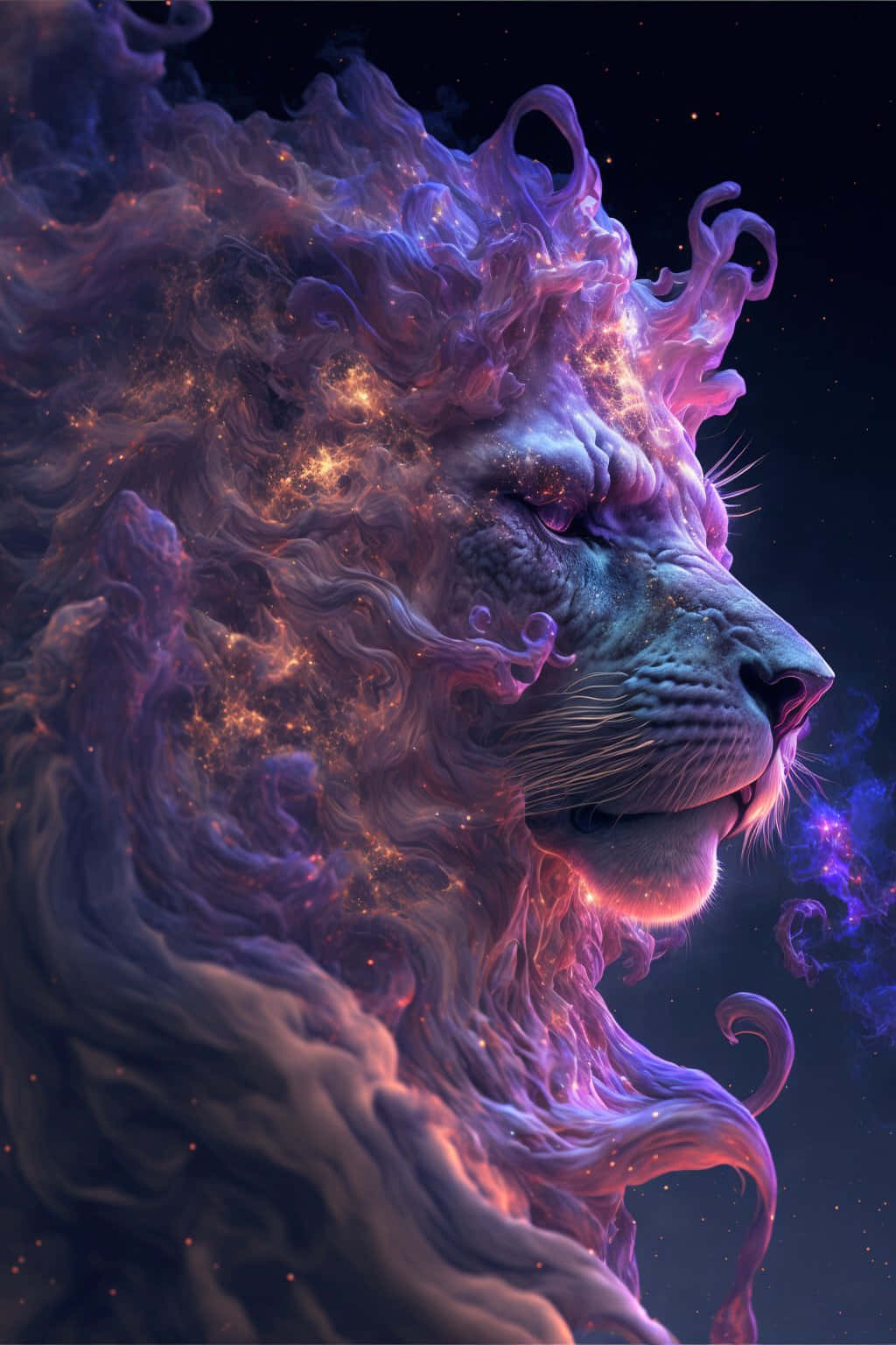 Fundal cu Leul Galactic Fundal