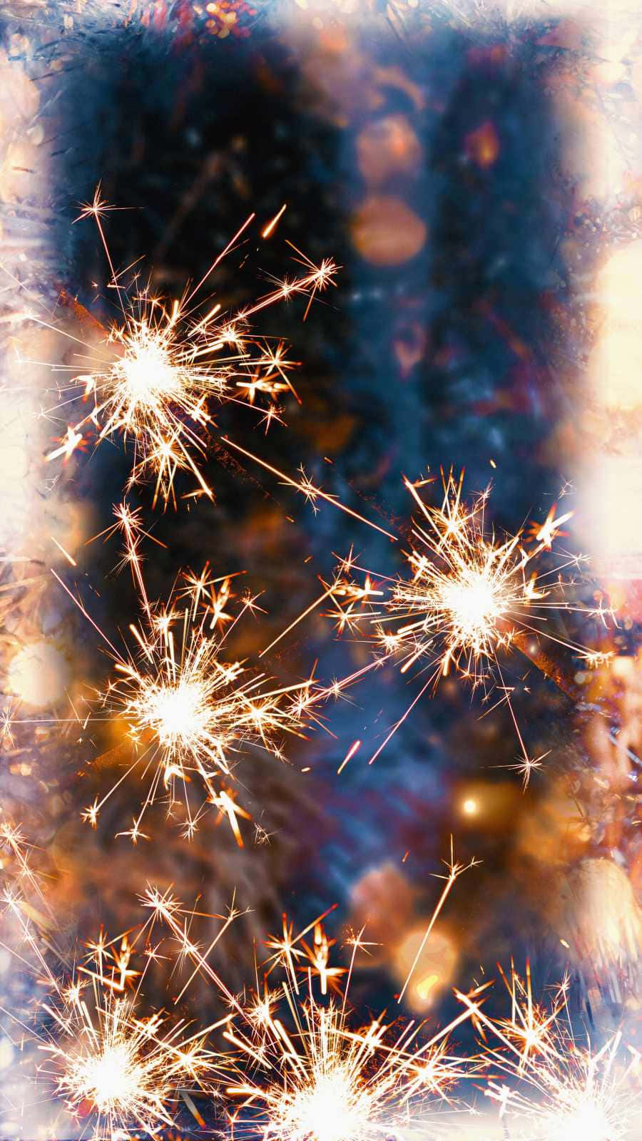 Fundal cu Scânteietoare și Focuri de Artificiu Fundal