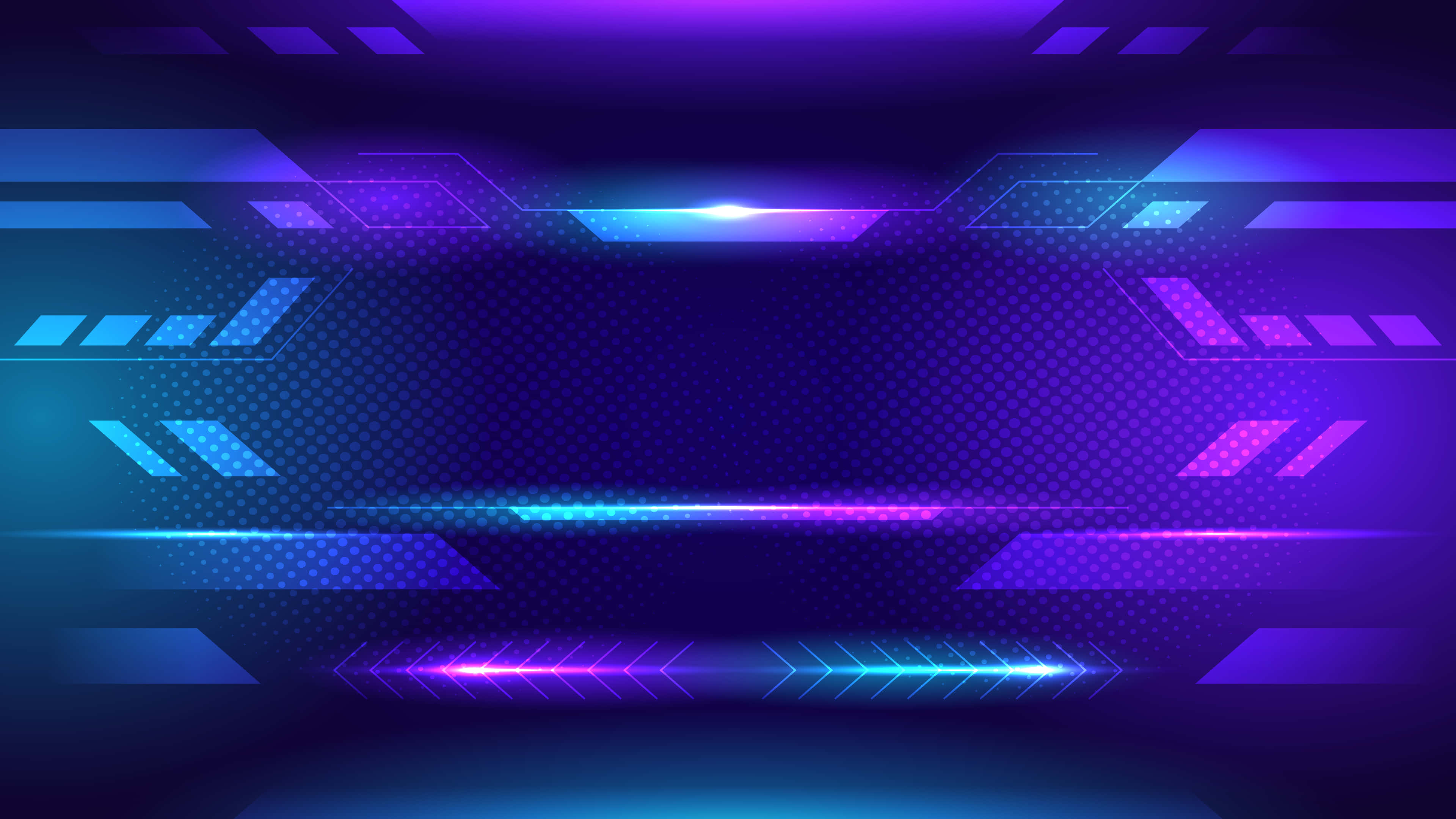Fundal de Banner Futurist Albastru și Violet Fundal