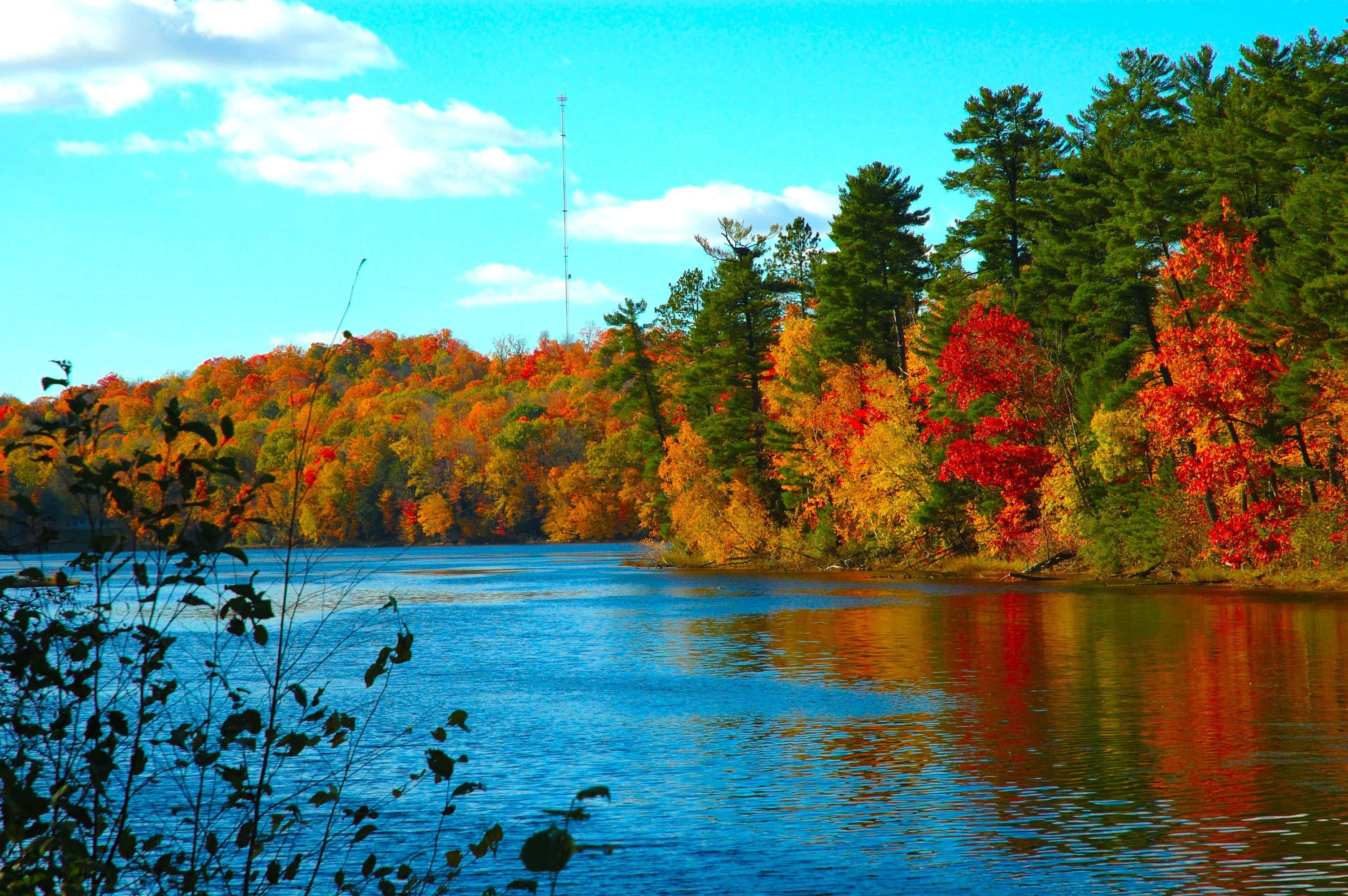 Fundal de calculator Minocqua Lake Toamnă Fundal