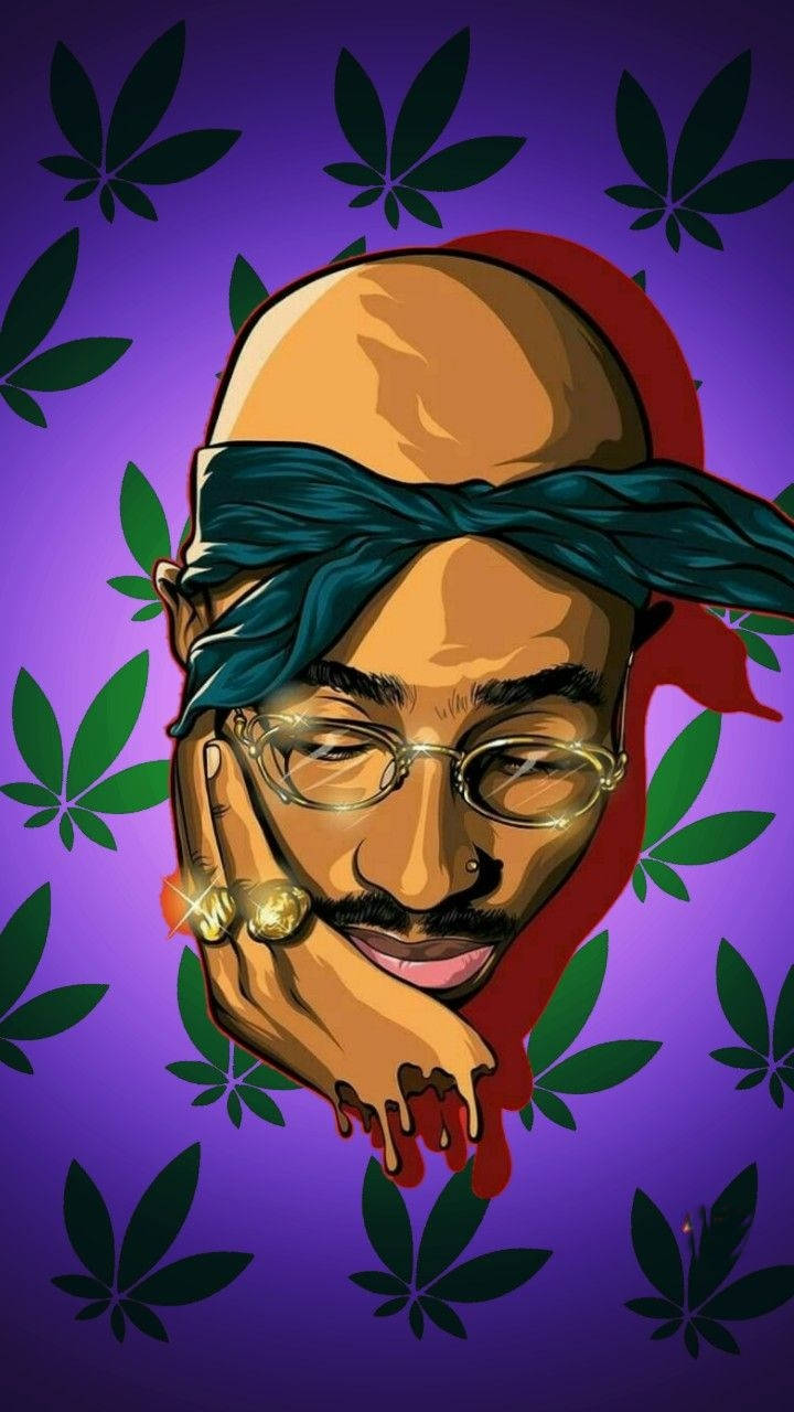 Fundal de ecran Dope Tupac pentru iPhone Fundal