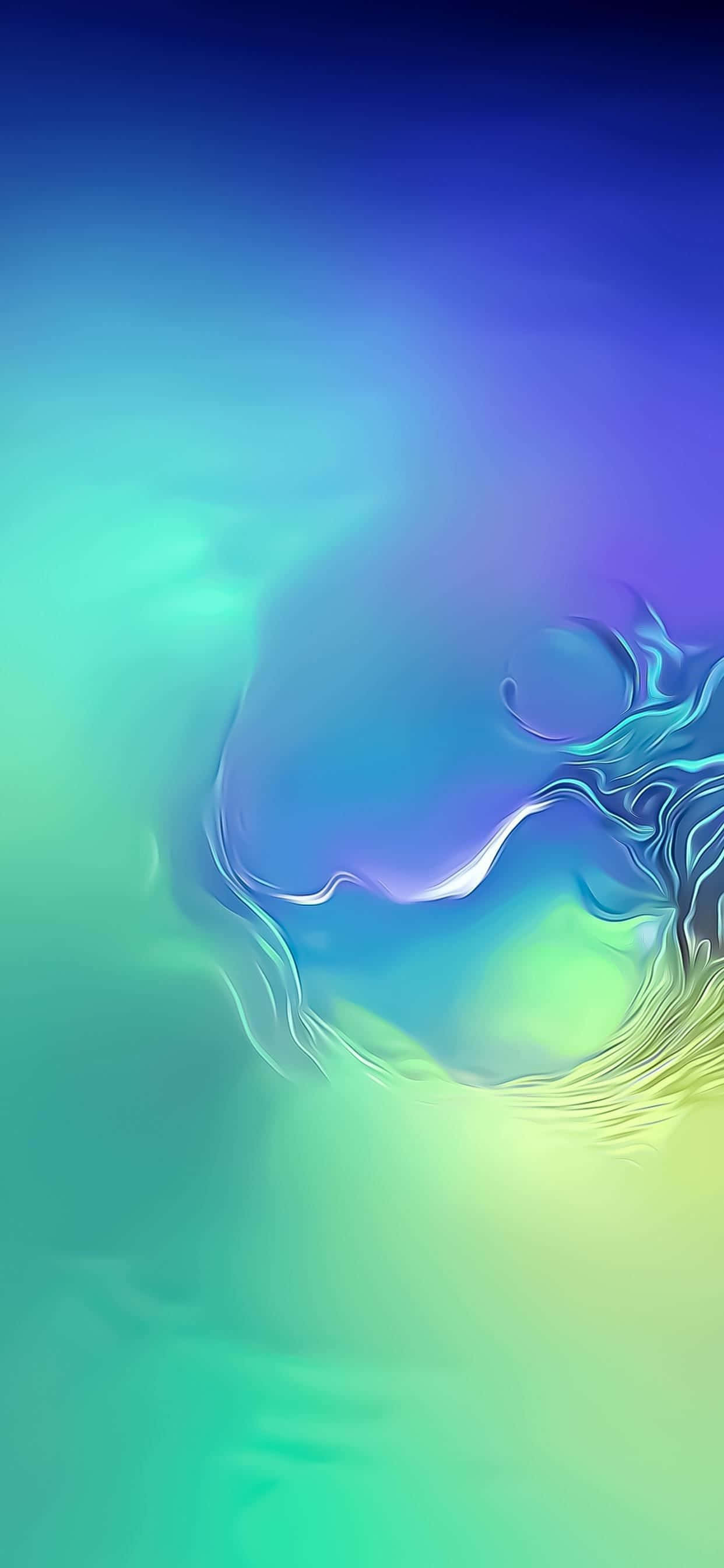 Fundal de ecran spectaculos pentru Galaxy S10 cu culori vibrante și design abstract Fundal