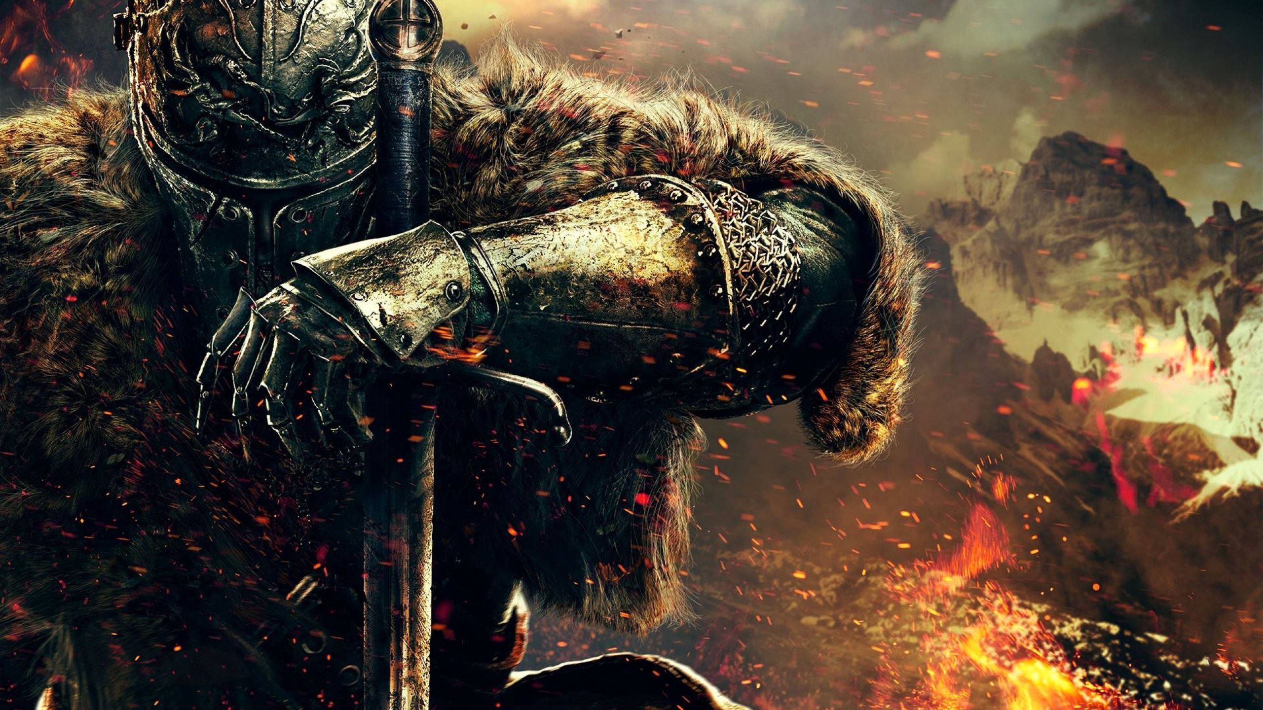 Fundal de joc Dark Souls Knight 1440p Fundal