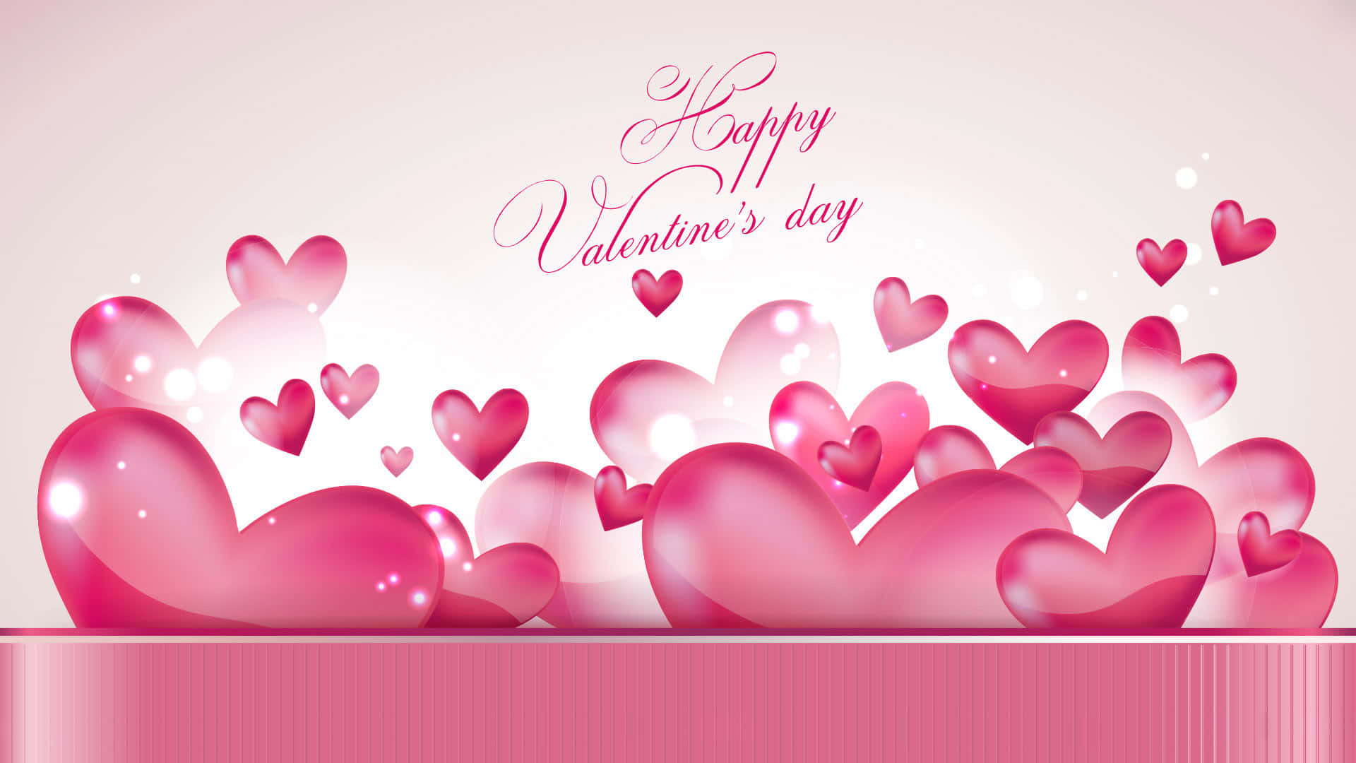 Fundal de salut cu inimioare roz degrade de Valentine Fundal