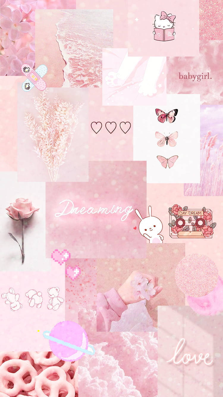 Fundal de telefon roz estetic Hello Kitty Fundal