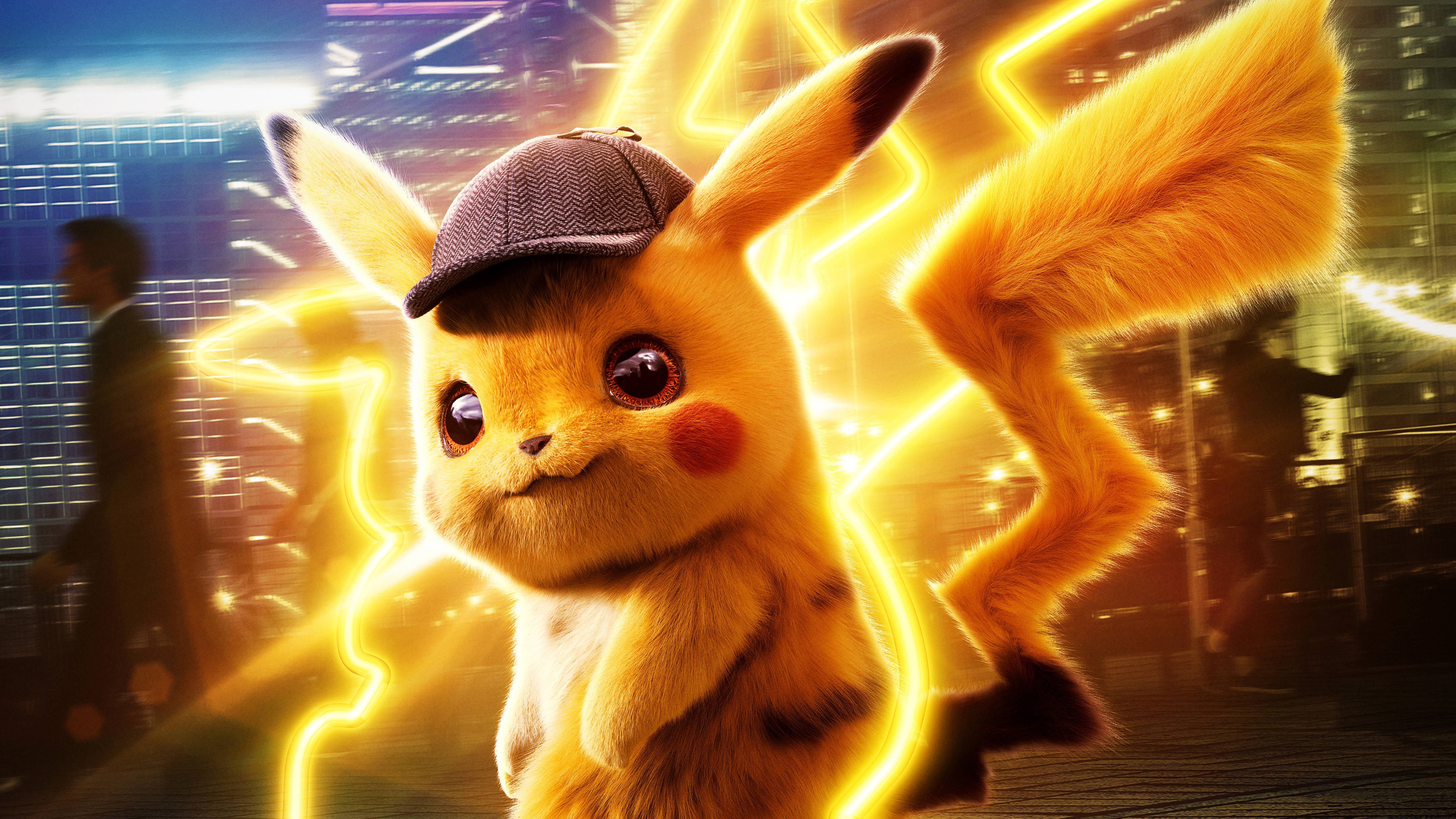 Fundal Detective Pikachu 4K Fundal