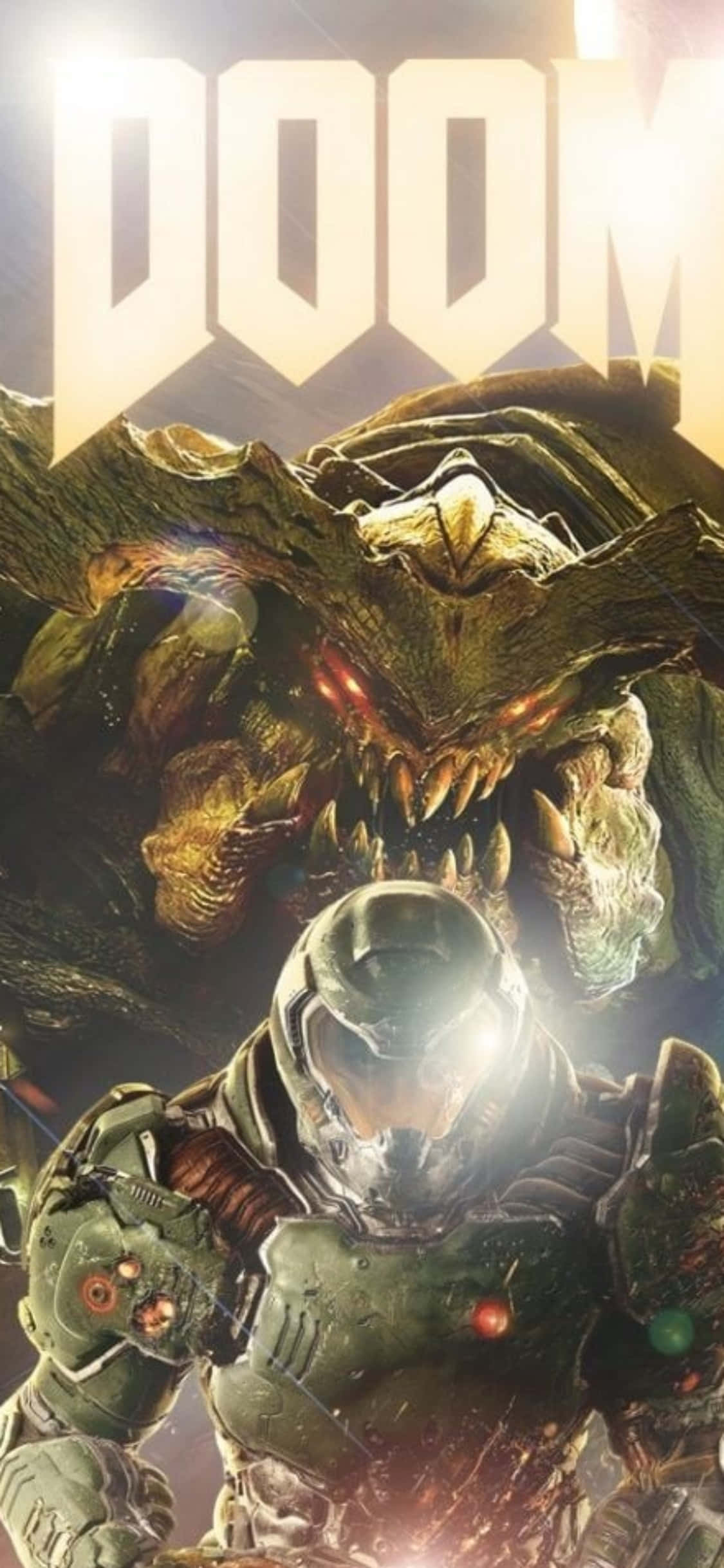 Fundal Doomguy Monster iPhone Xs Fundal