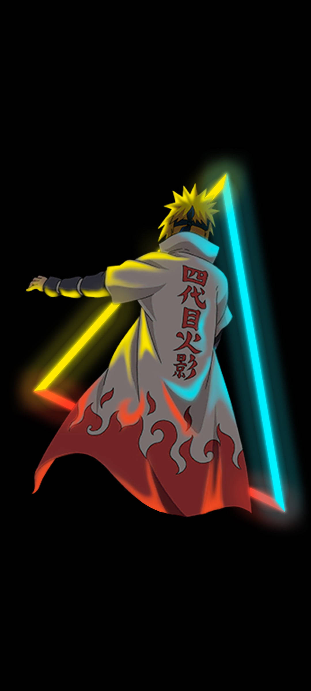 Fundal ecran blocare anime Minato Namikaze Fundal