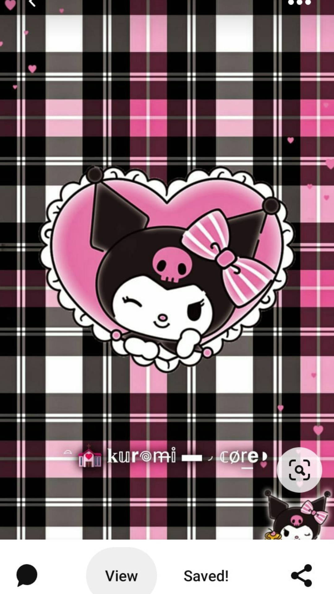 Fundal Emo-Style cu My Melody și Kuromi Fundal