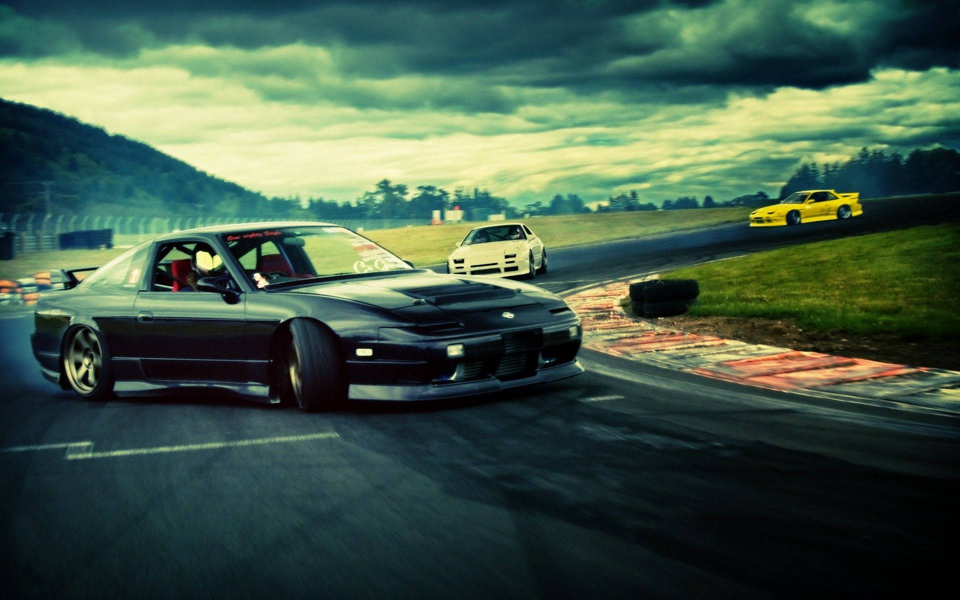 Fundal estetic JDM de cursă Fundal