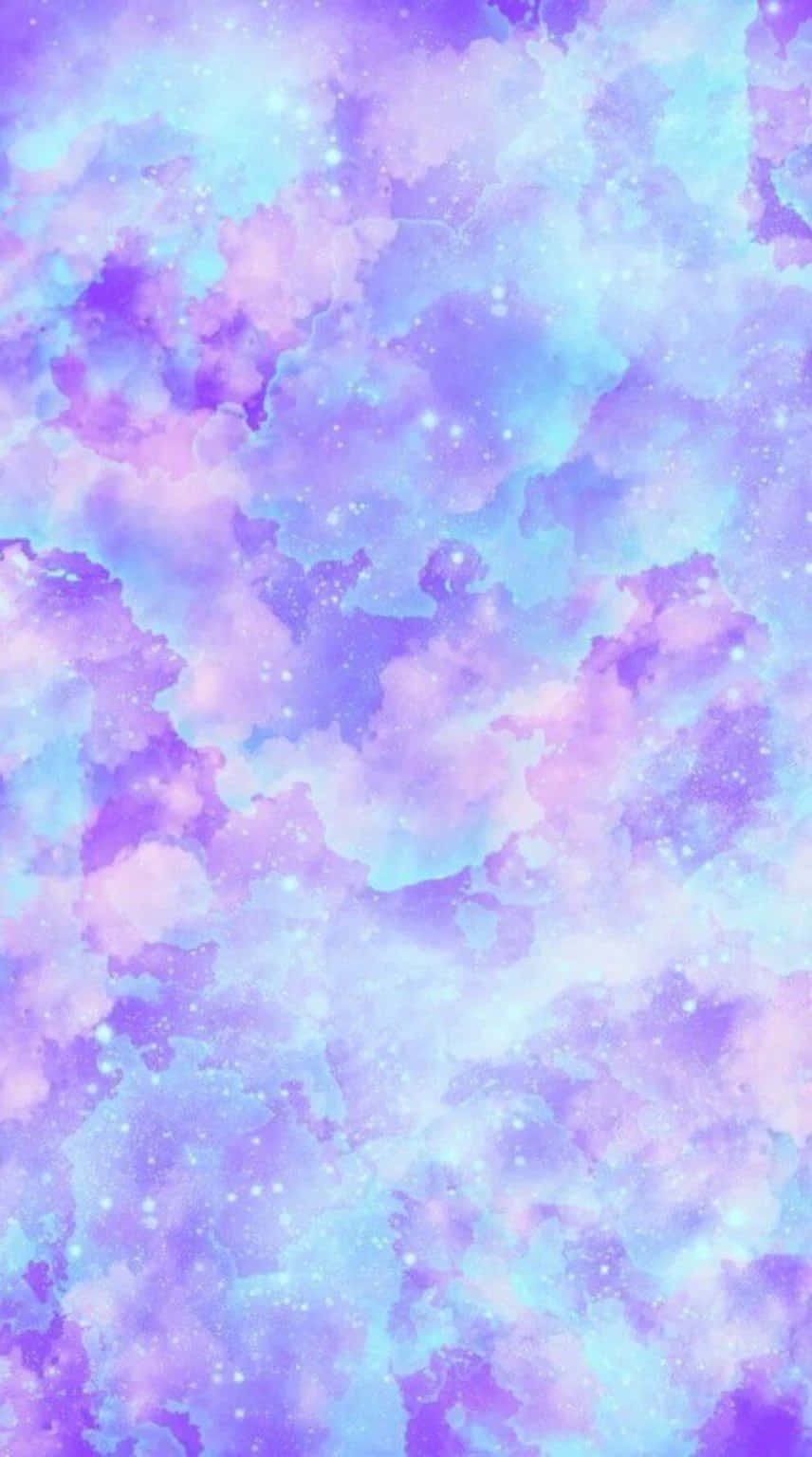 Fundal estetic mov pastelat cu nori abstracti Fundal