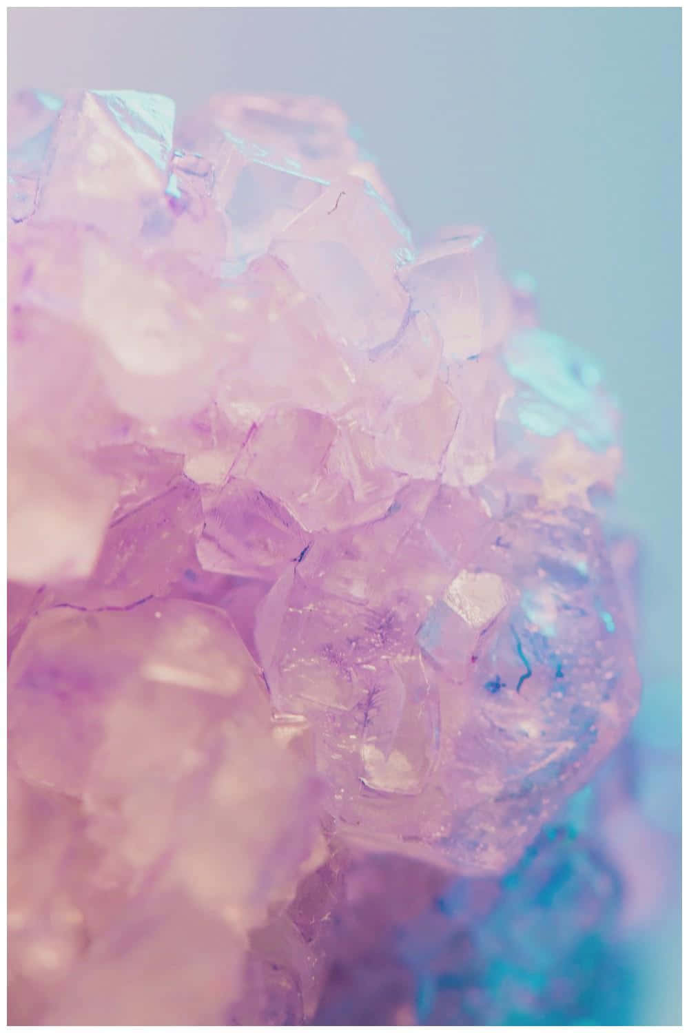 Fundal estetic mov pastel lavandă cu cristal gem Fundal