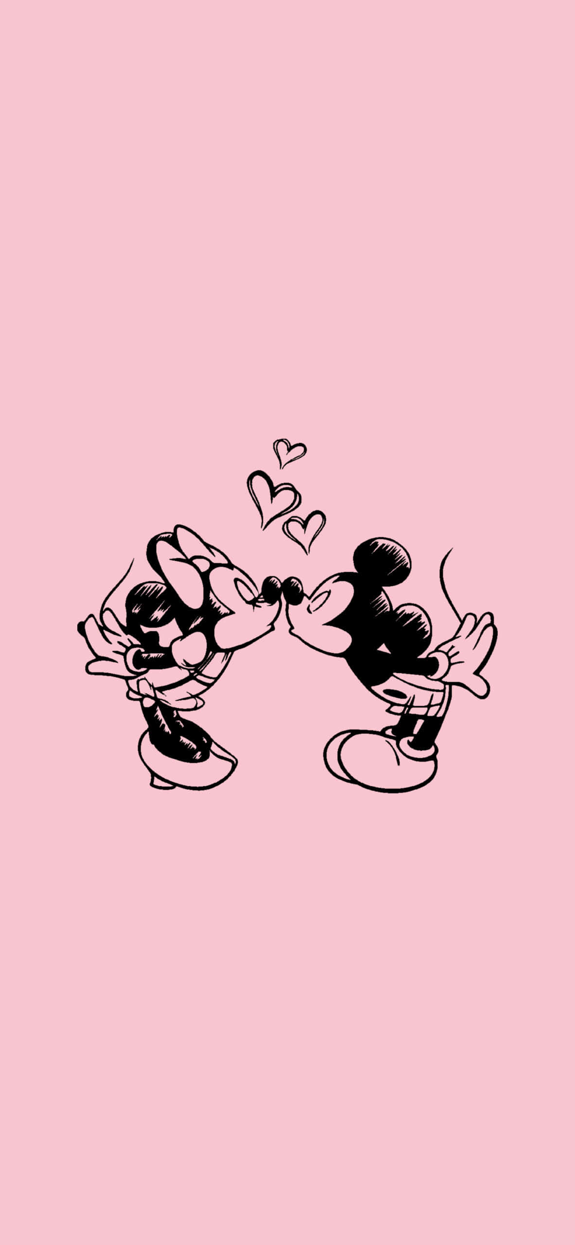 Fundal Estetic Roz Minnie și Mickey Fundal