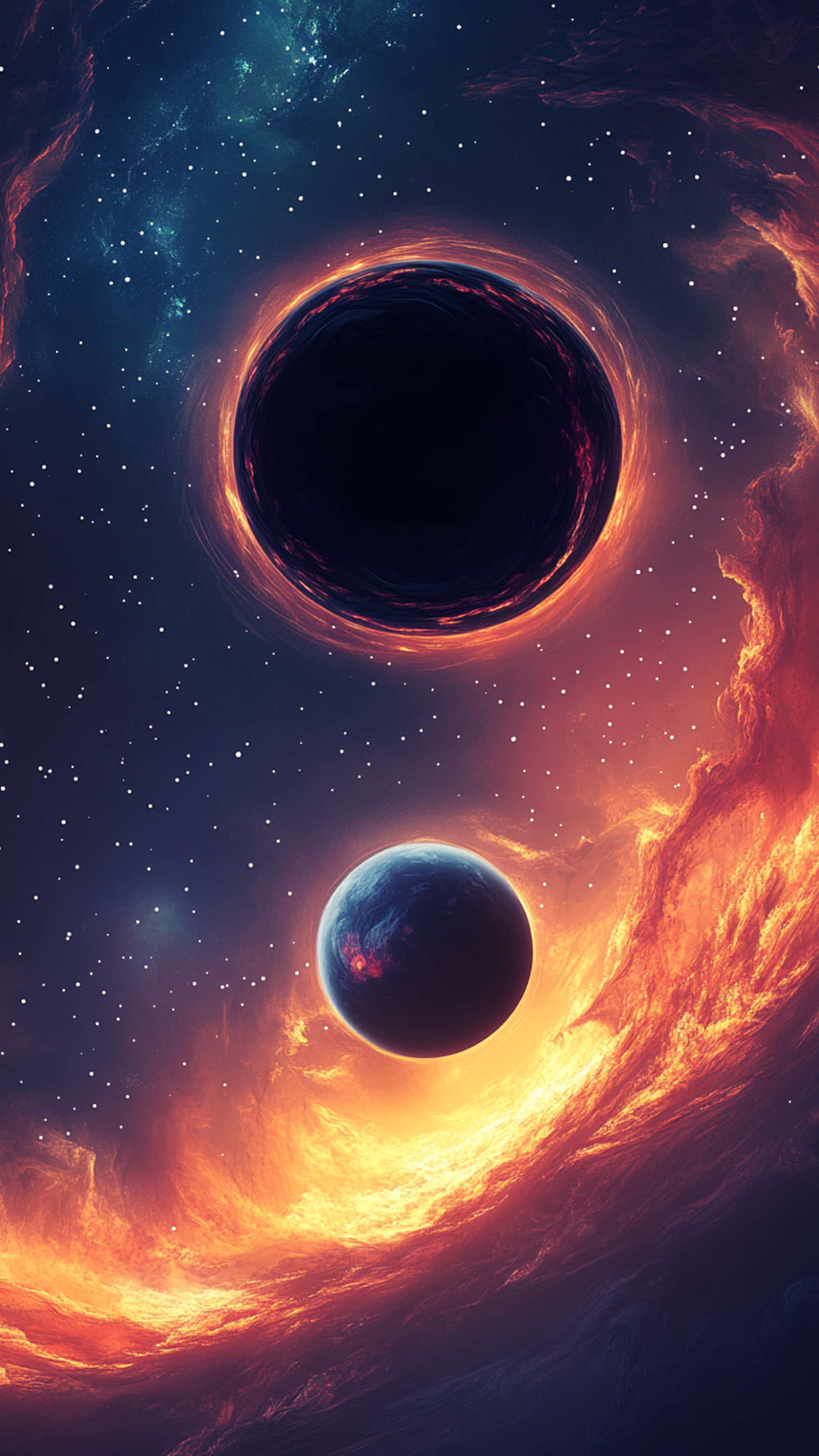 Fundal galaxie neon Fundal