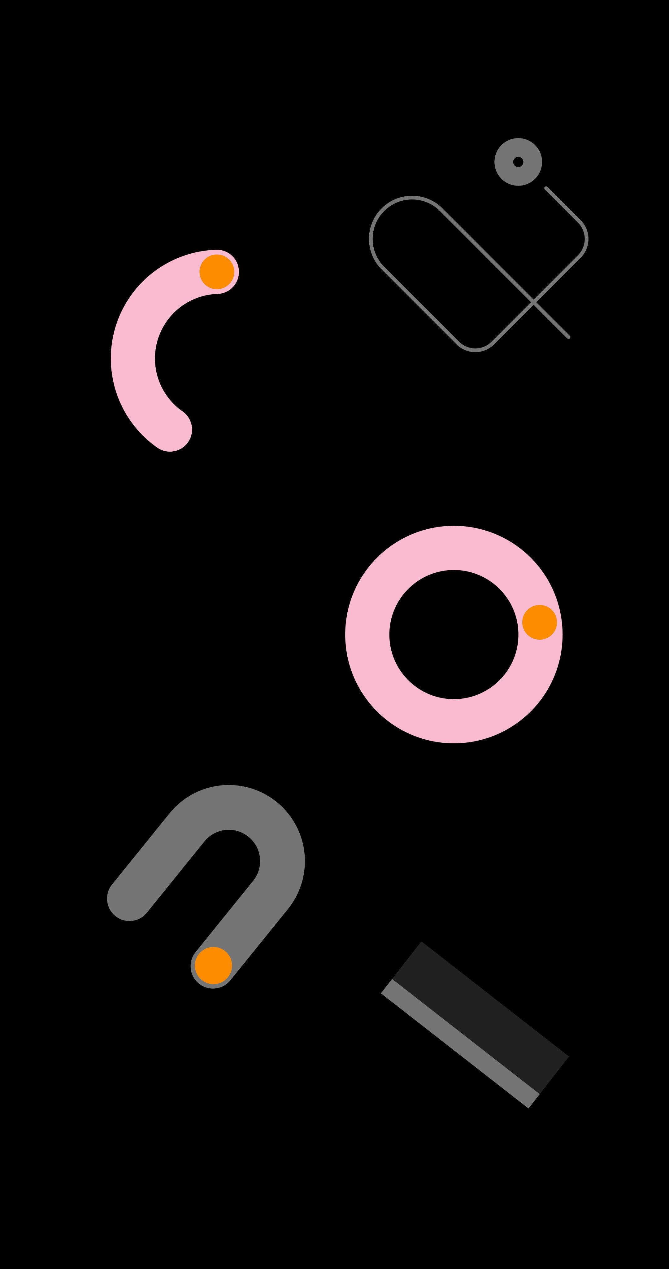 Fundal Google Pixel 4 cu Grafică Roz Fundal