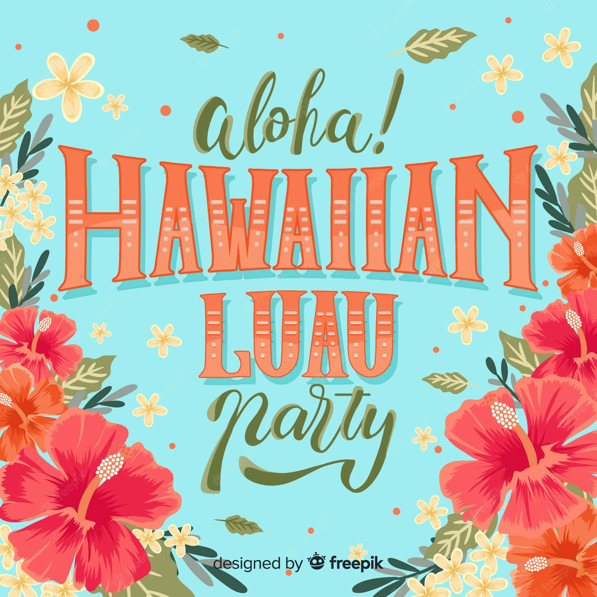 Fundal hawaian Luau încântător Fundal