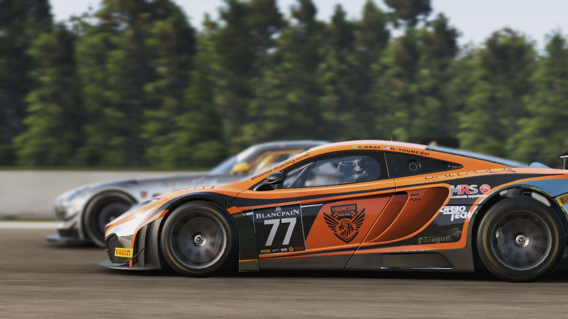 Fundal HD McLaren 12C Portocaliu din Project Cars Fundal