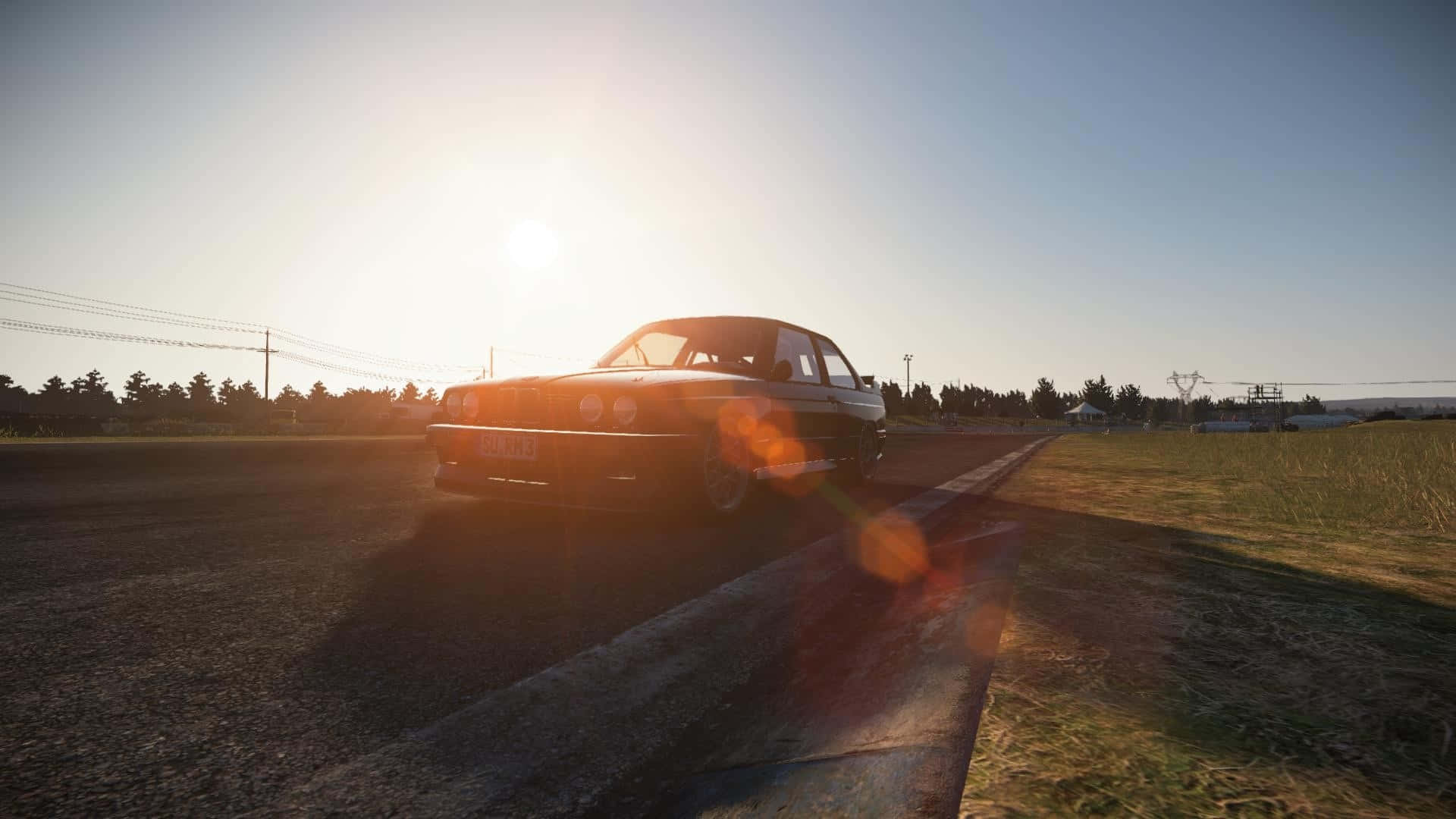 Fundal HD Project Cars cu raze de soare Fundal