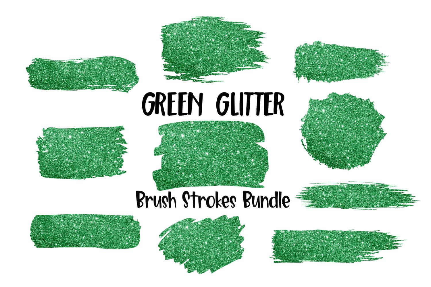 Fundal Infografic cu Dâre de Sclipici Verde Fundal