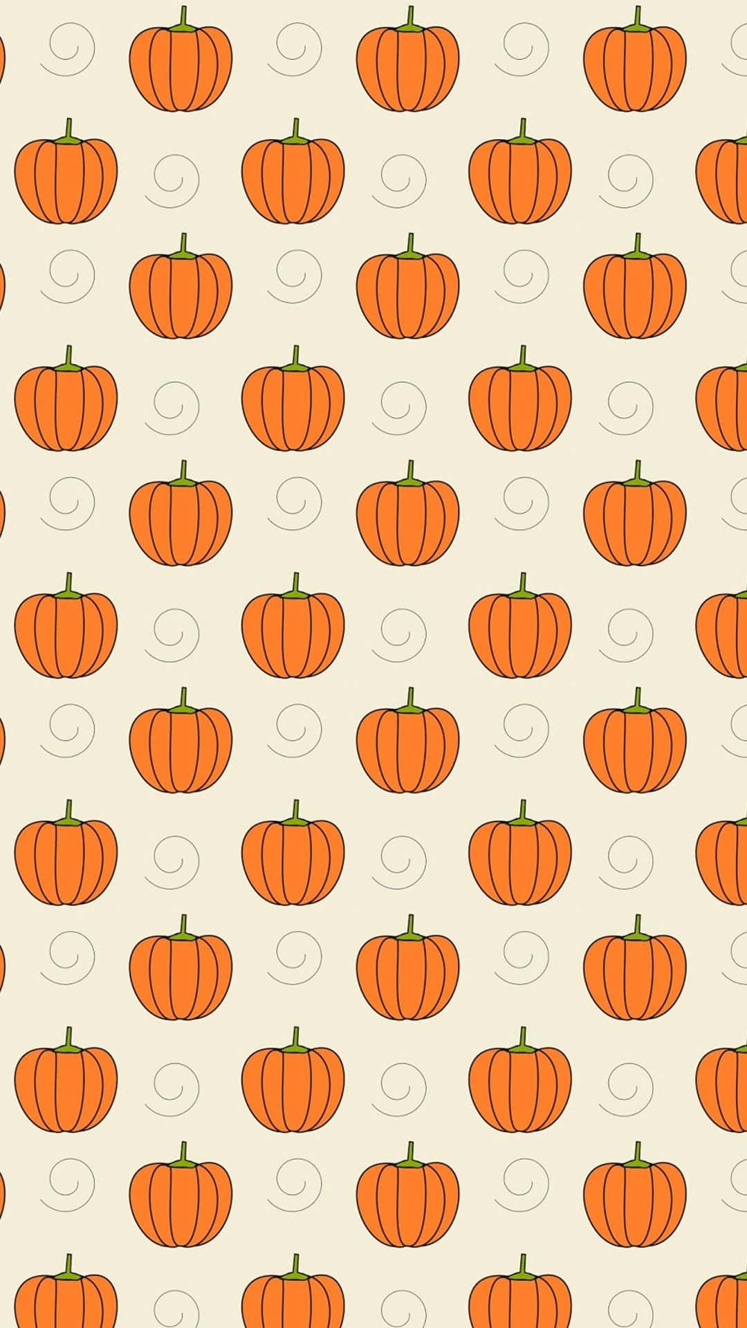 Fundal iPhone de Halloween cu dovleci și spirale Fundal