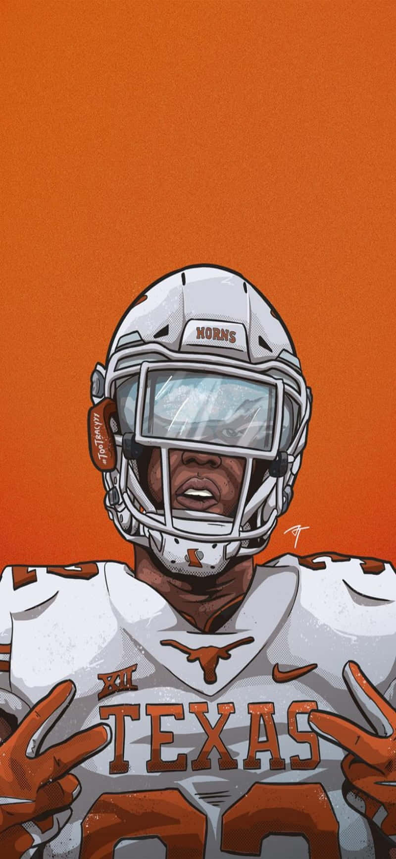 Fundal iPhone Texas Longhorns Portocaliu Fundal