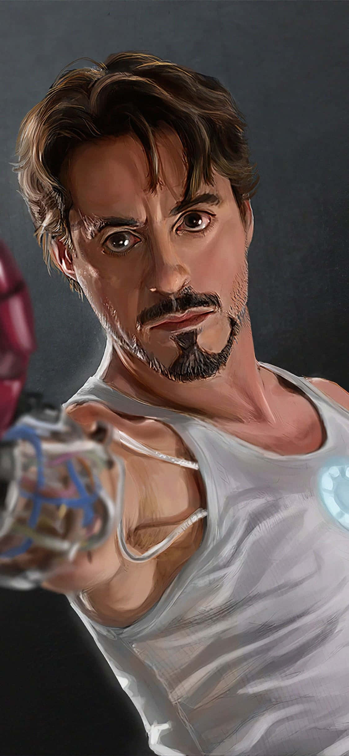 Fundal iPhone X Iron Man Tony Stark Fără Costum Fundal