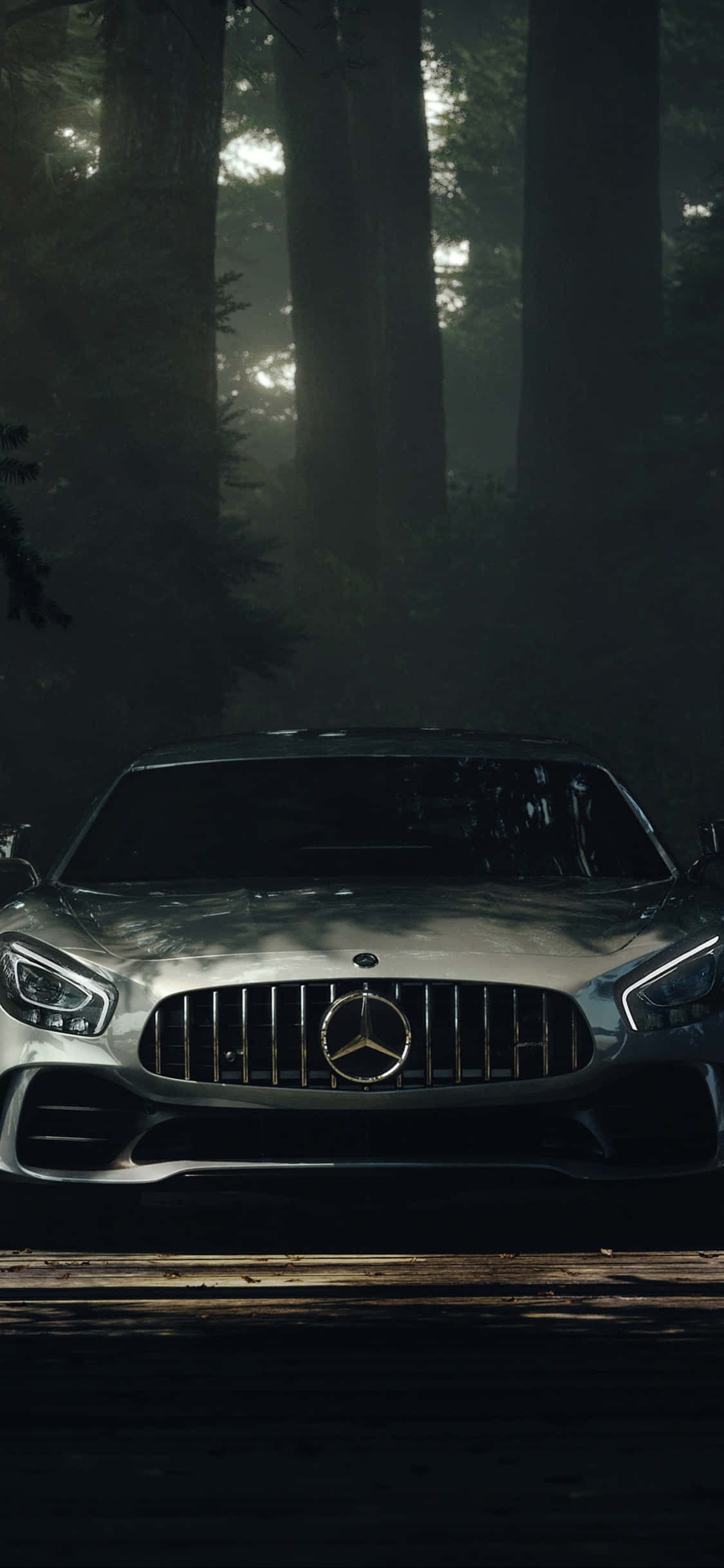 Fundal iPhone X AMG GT-R AMG GT cu raze de soare Fundal