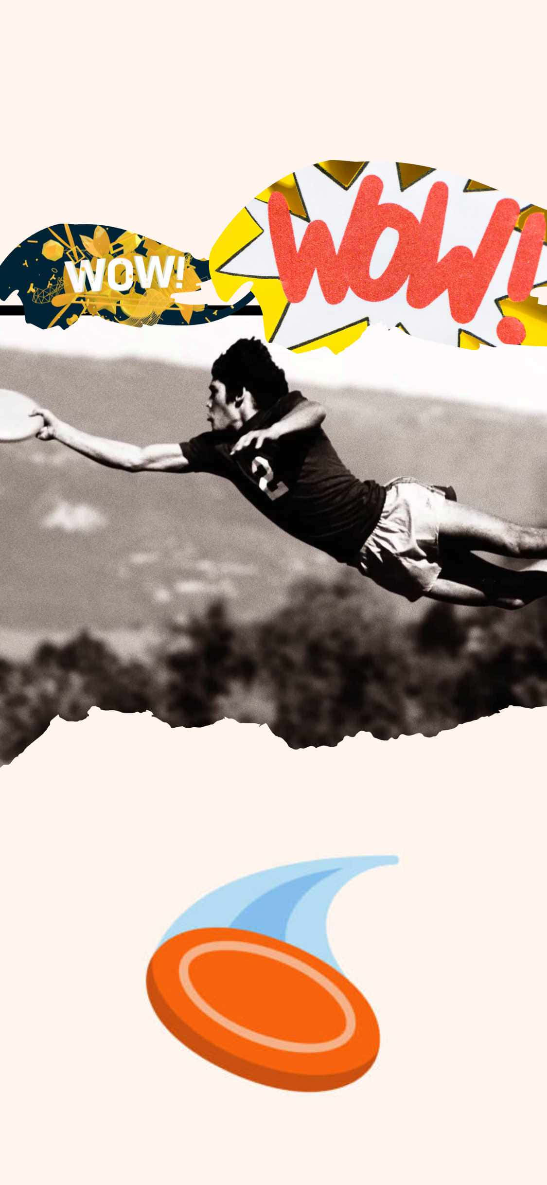 Fundal iPhone X Ultimate Frisbee cu design grafic Fundal