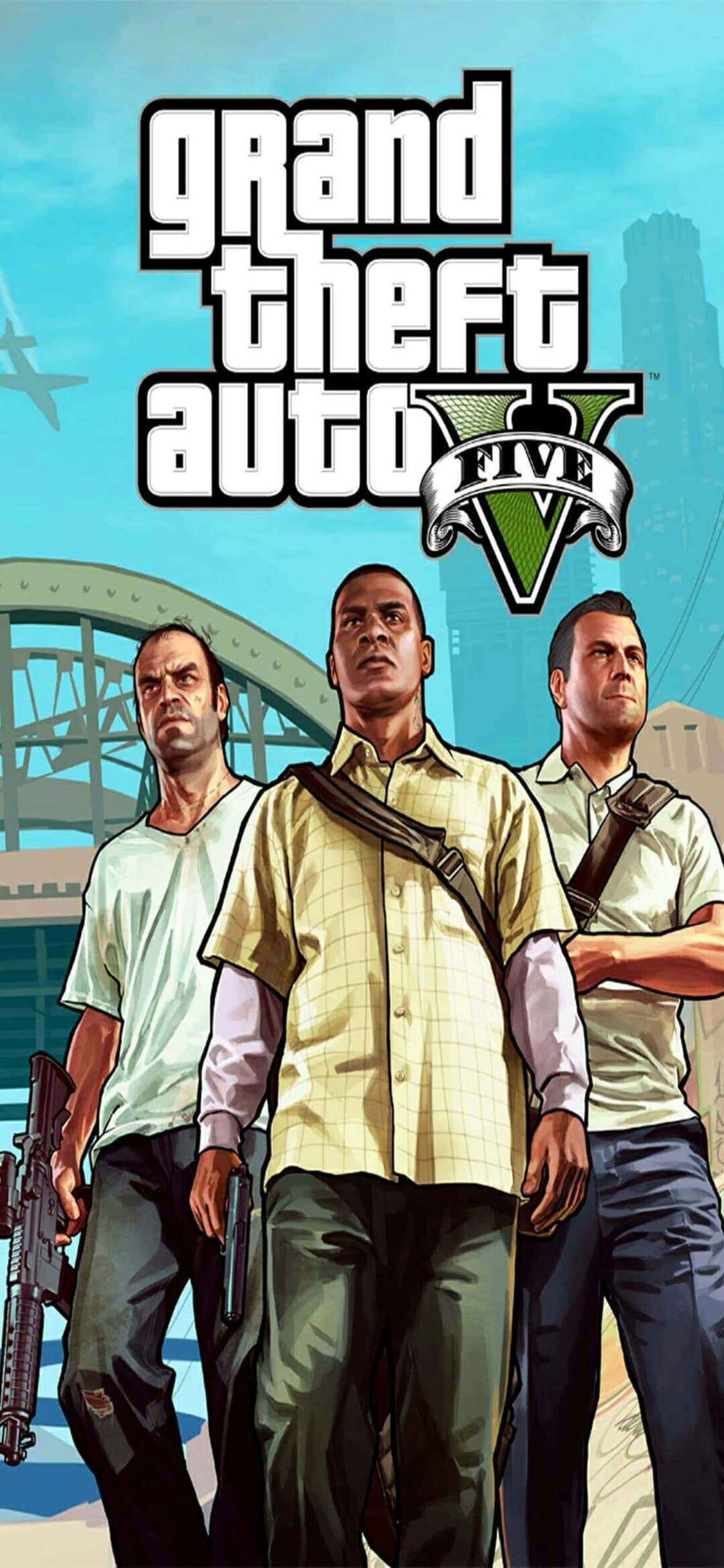 iPhone X Grand Theft Auto V Fundal și Protagonist Fundal