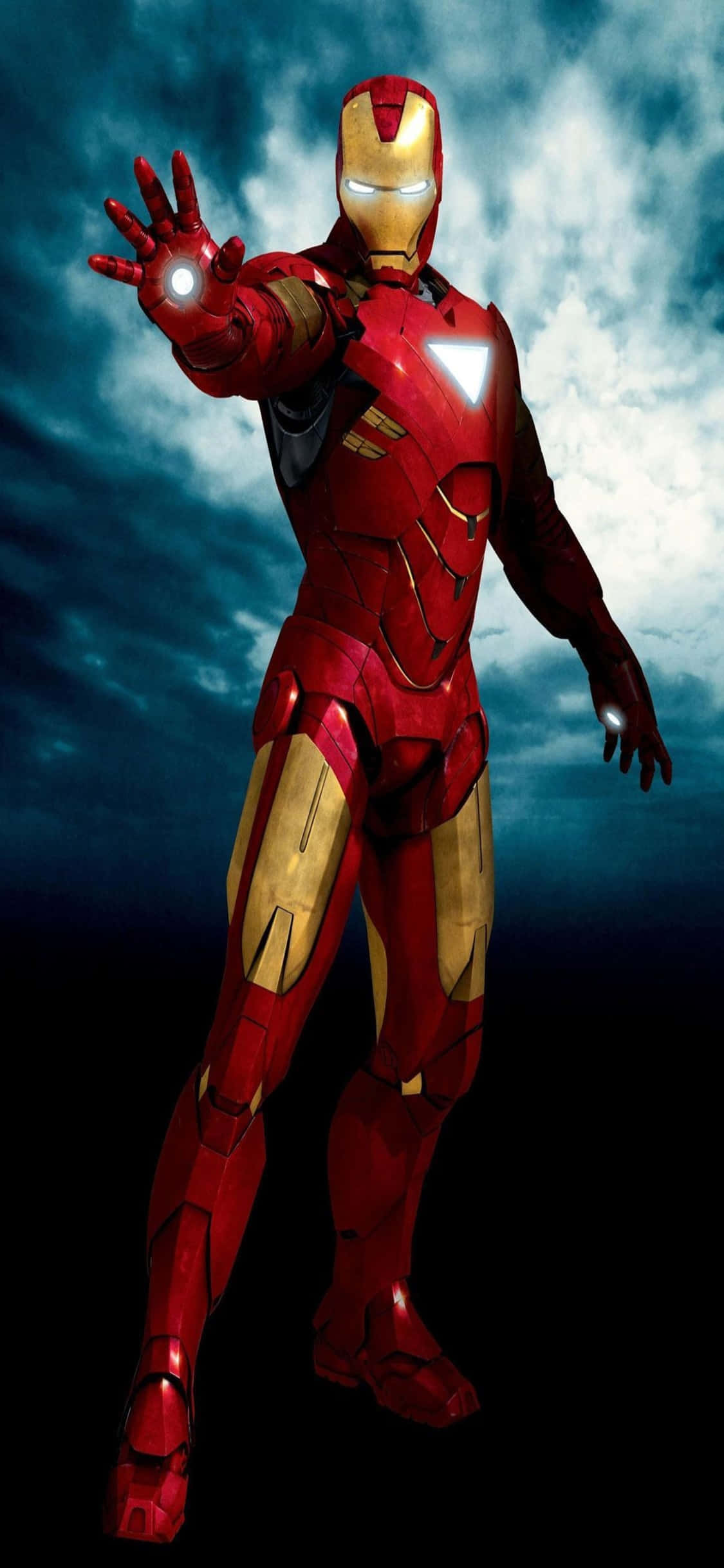 Fundal iPhone X Iron Man Iron Man Cu Palma Deschisă Fundal