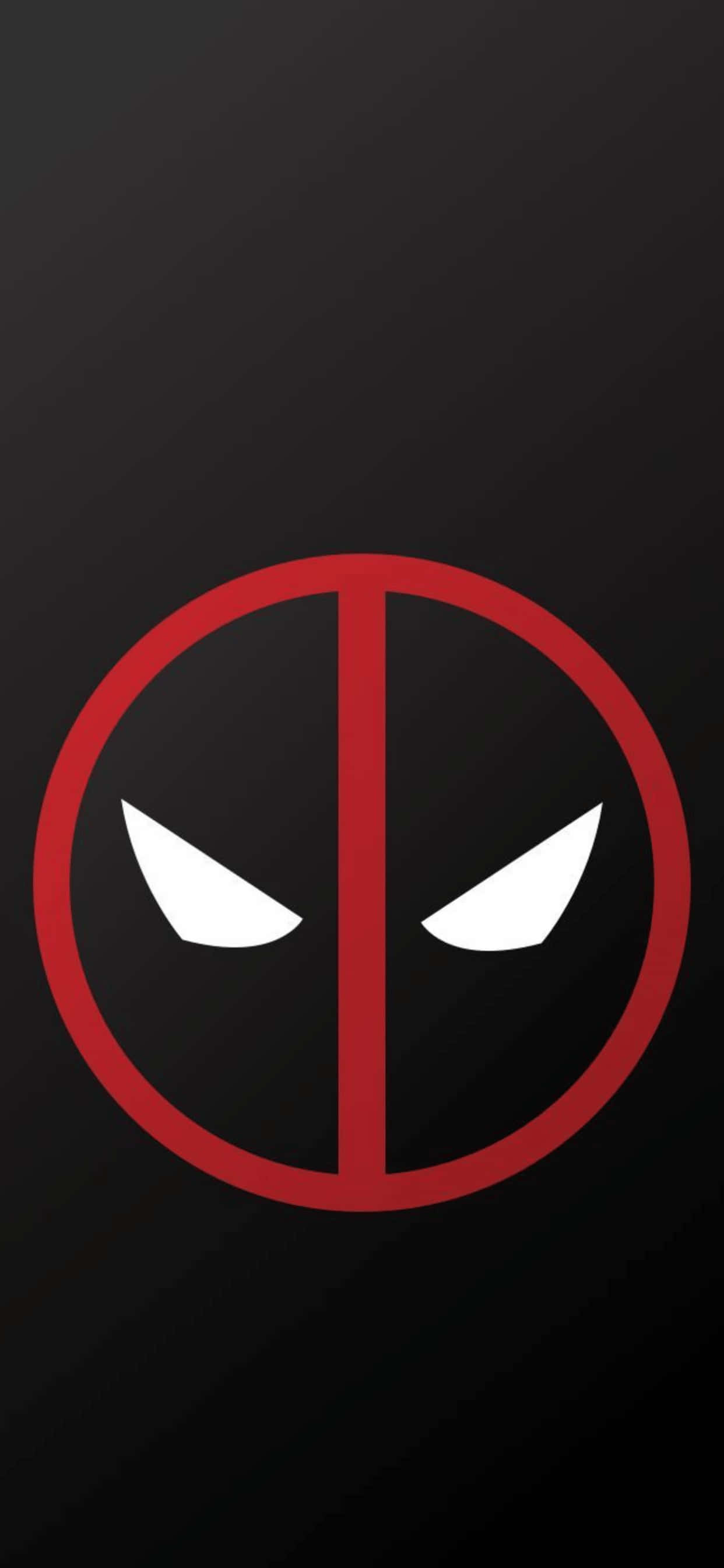 iPhone XS Max Marvel Deadpool Logo Fundal