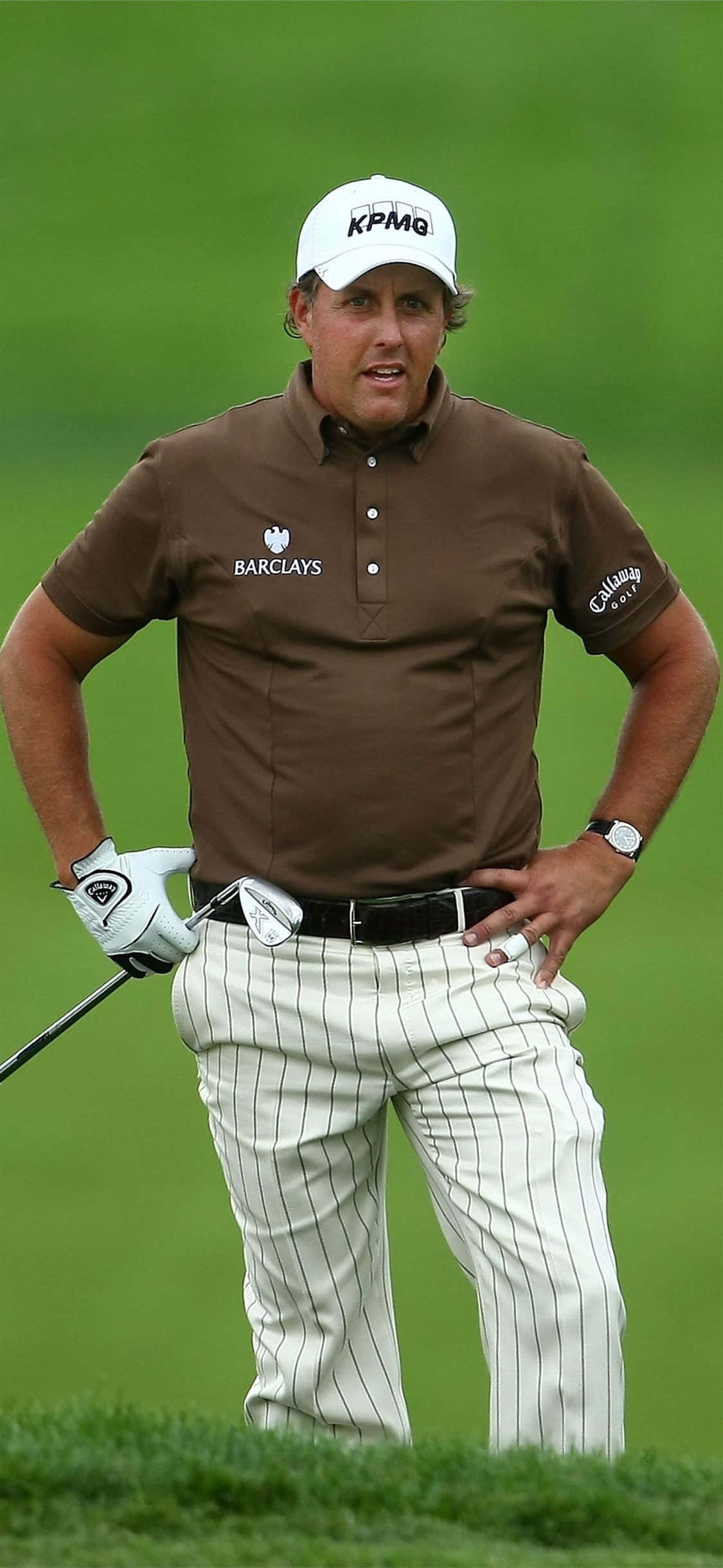 Fundal iPhone Xs Golf cu Phil Mickelson Fundal