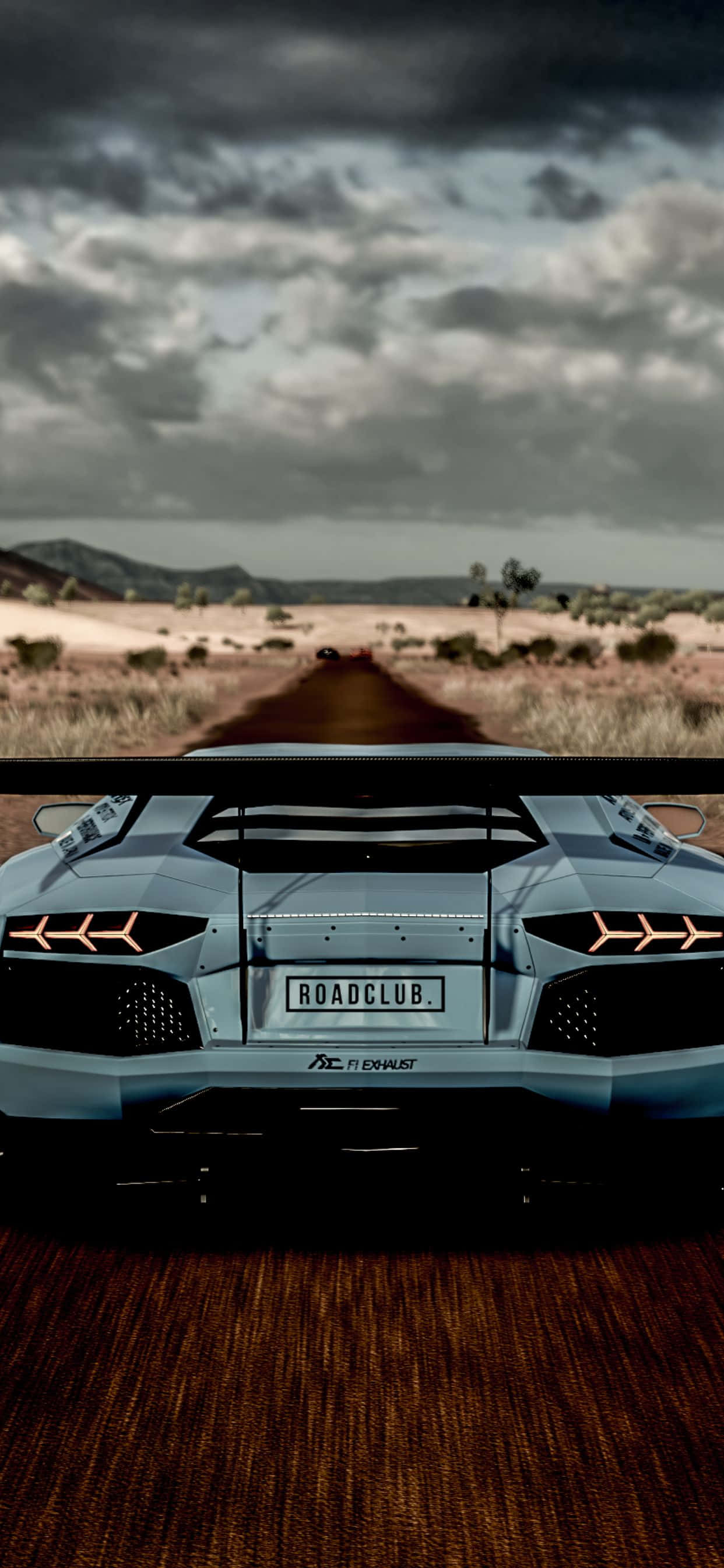 Fundal iPhone XS Max Lamborghini Aventador Spate Fundal