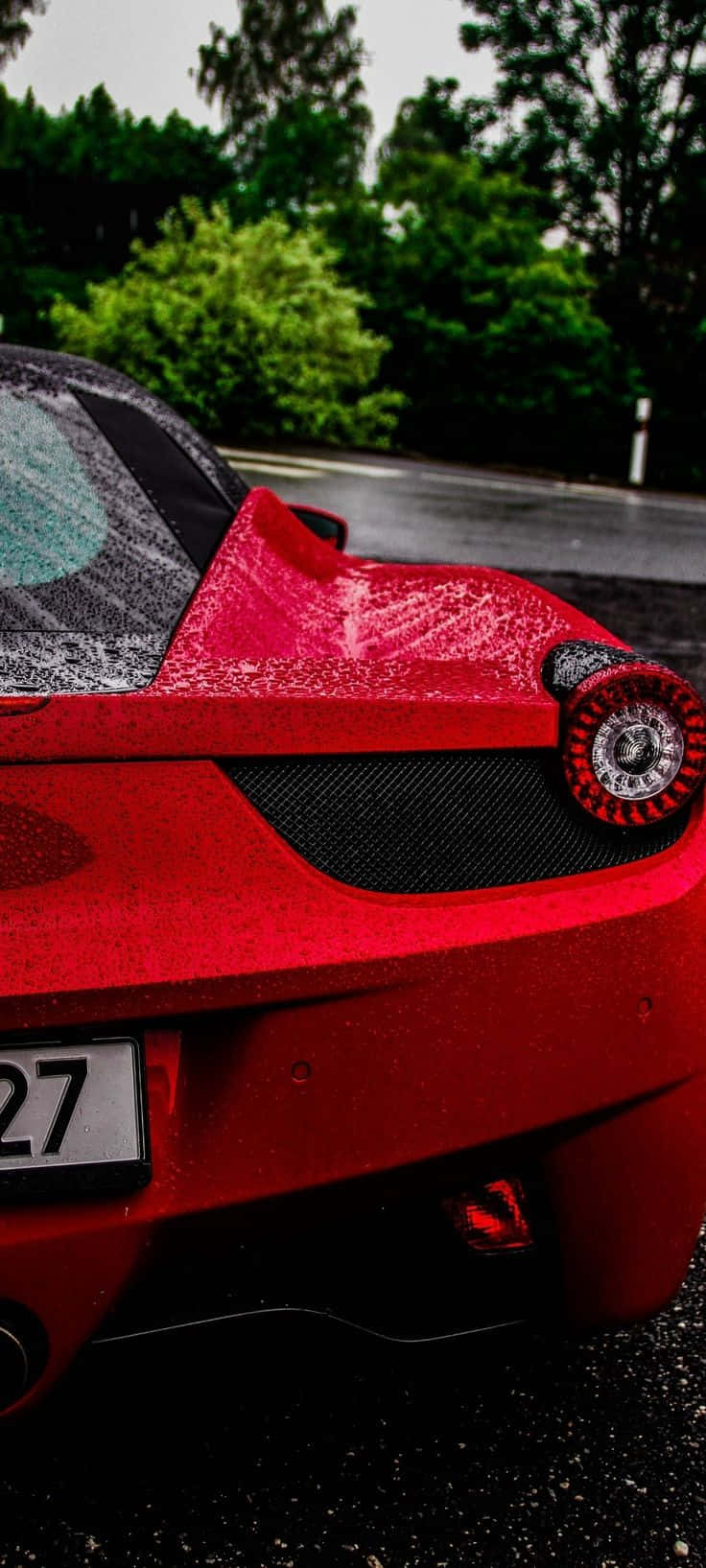 Fundal iPhone XS Max Project Cars 2 cu Ferrari 458 roșu Fundal